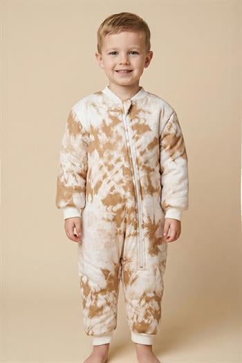 Unisex Çocuk Elyaf Dolgulu Uyku Tulumu  - Camel