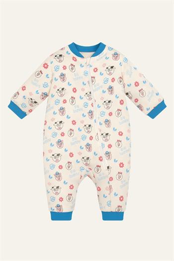 Unisex Çocuk Elyaf Dolgulu Uyku Tulumu  - Ecru