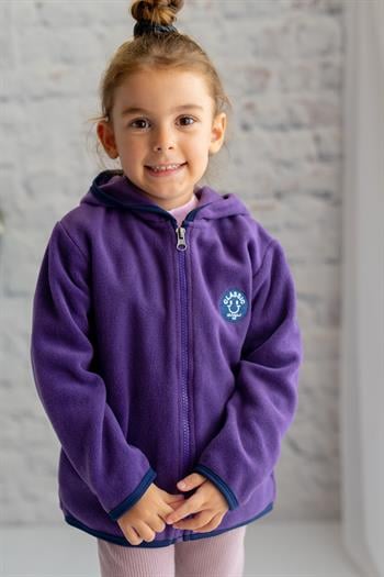 Kız Çocuk Fermuarlı Polar Hırka