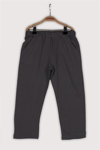 Unisex Çocuk Örme Pantolon - Koyu Gri