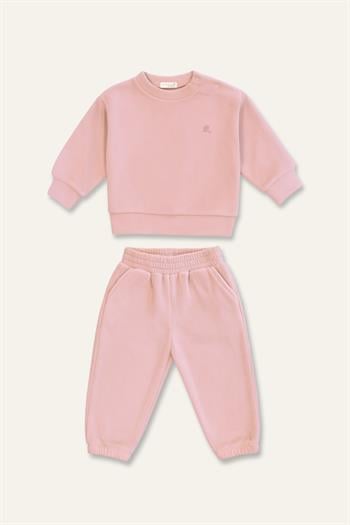 Unisex Çocuk Polar İkili Takım - Pembe