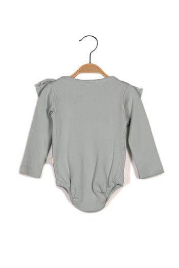 Gots Sertifikalı %100 Organik Pamuk Volanlı Body (0-4yaş)