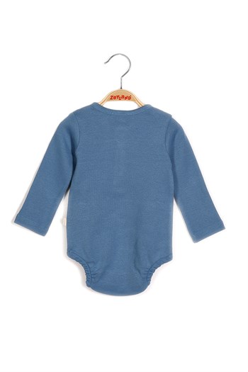 Gots Sertifikalı %100 Organik Pamuk Önden Düğmeli Bebek Body (0-4yaş)