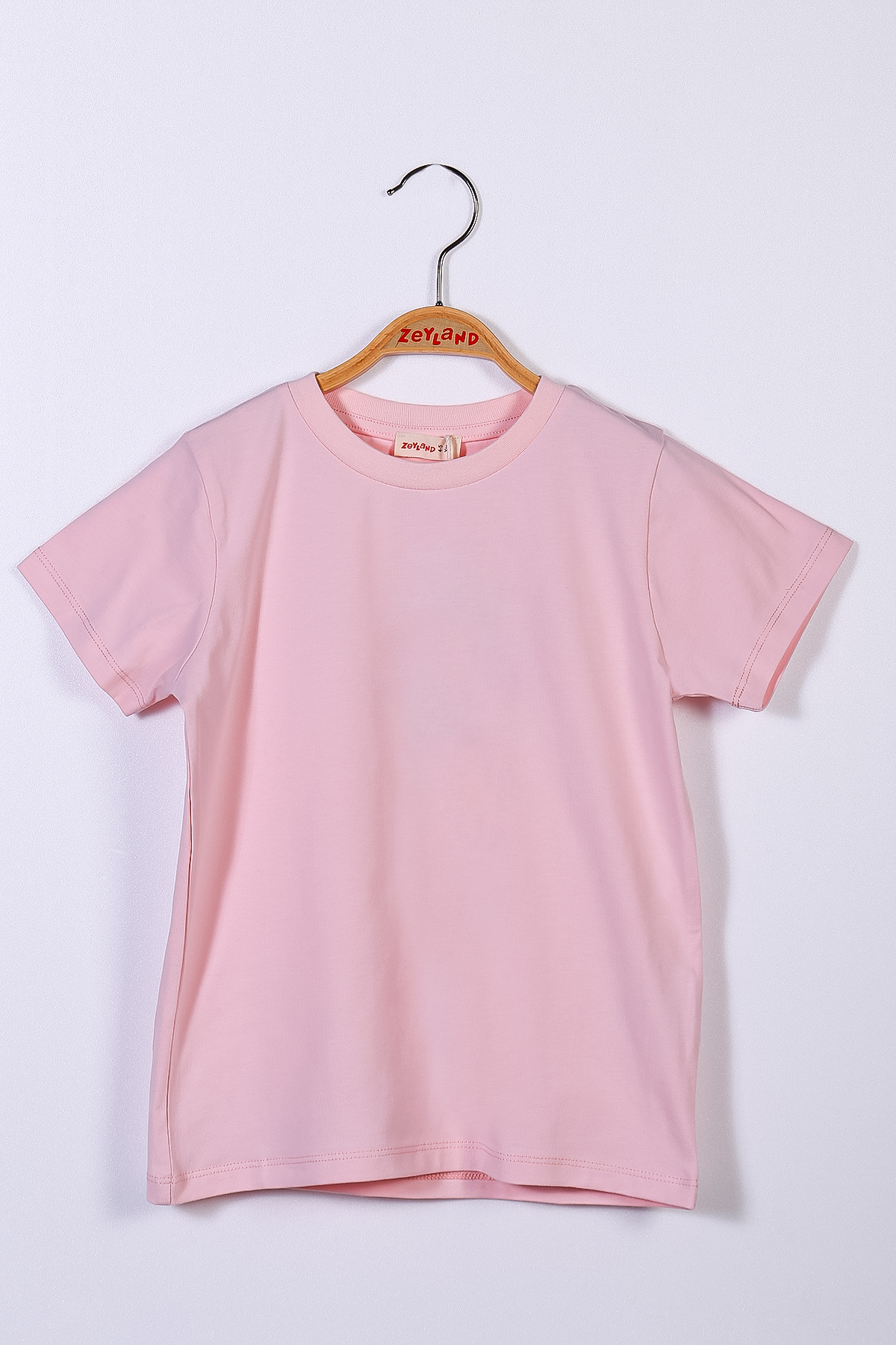 Pembe Kız Çocuk Basic T-Shirt (4-12yaş) T-Shirt | Zeylan Çocuk Giyim 50. yıl