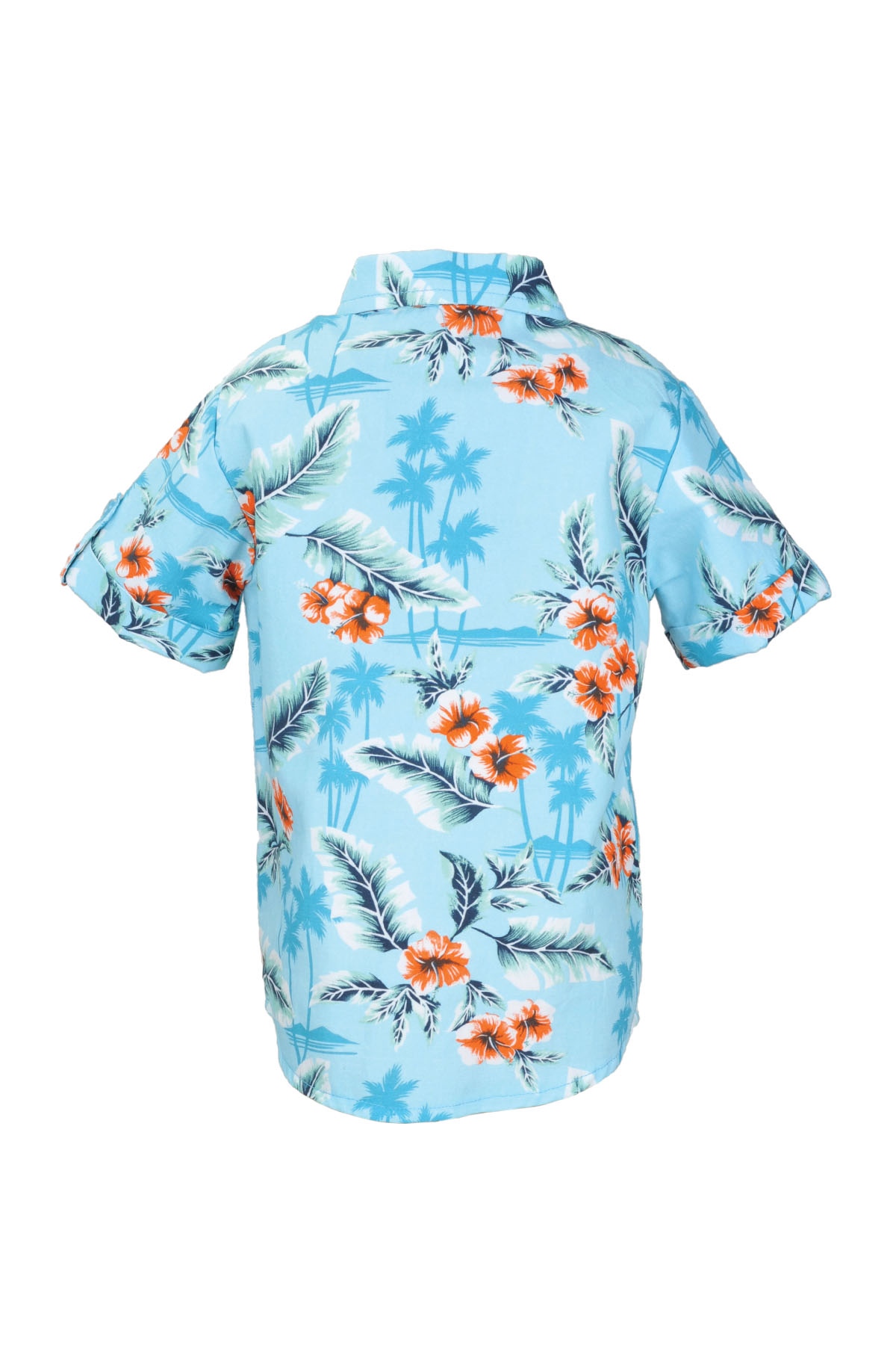 Erkek Bebek Oranj Hawaii Gömlek (9ay-4yaş)
