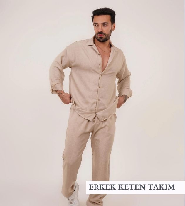 Erkek keten takım
