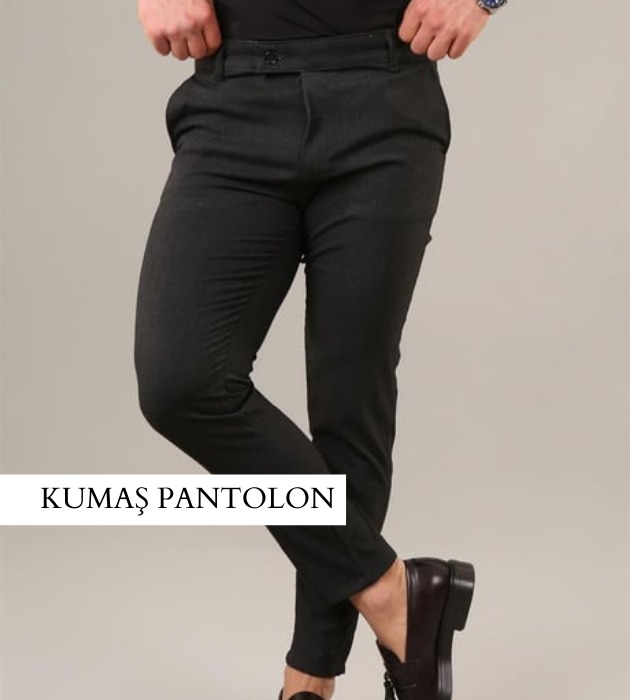 erkek slim fit kumaş pantolon