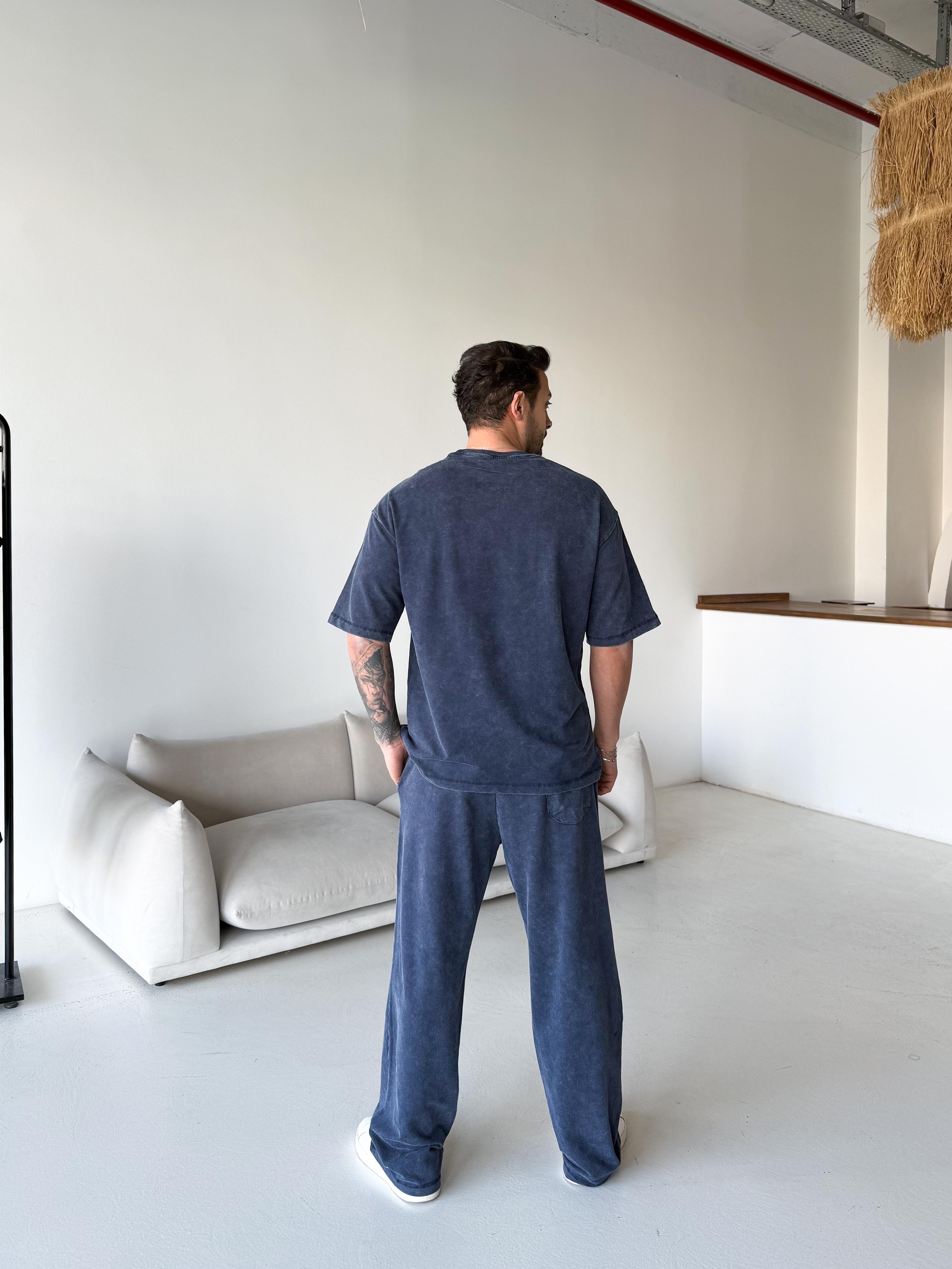 Lacivert Yıkamalı Compak Oversize Takım BRR 30202