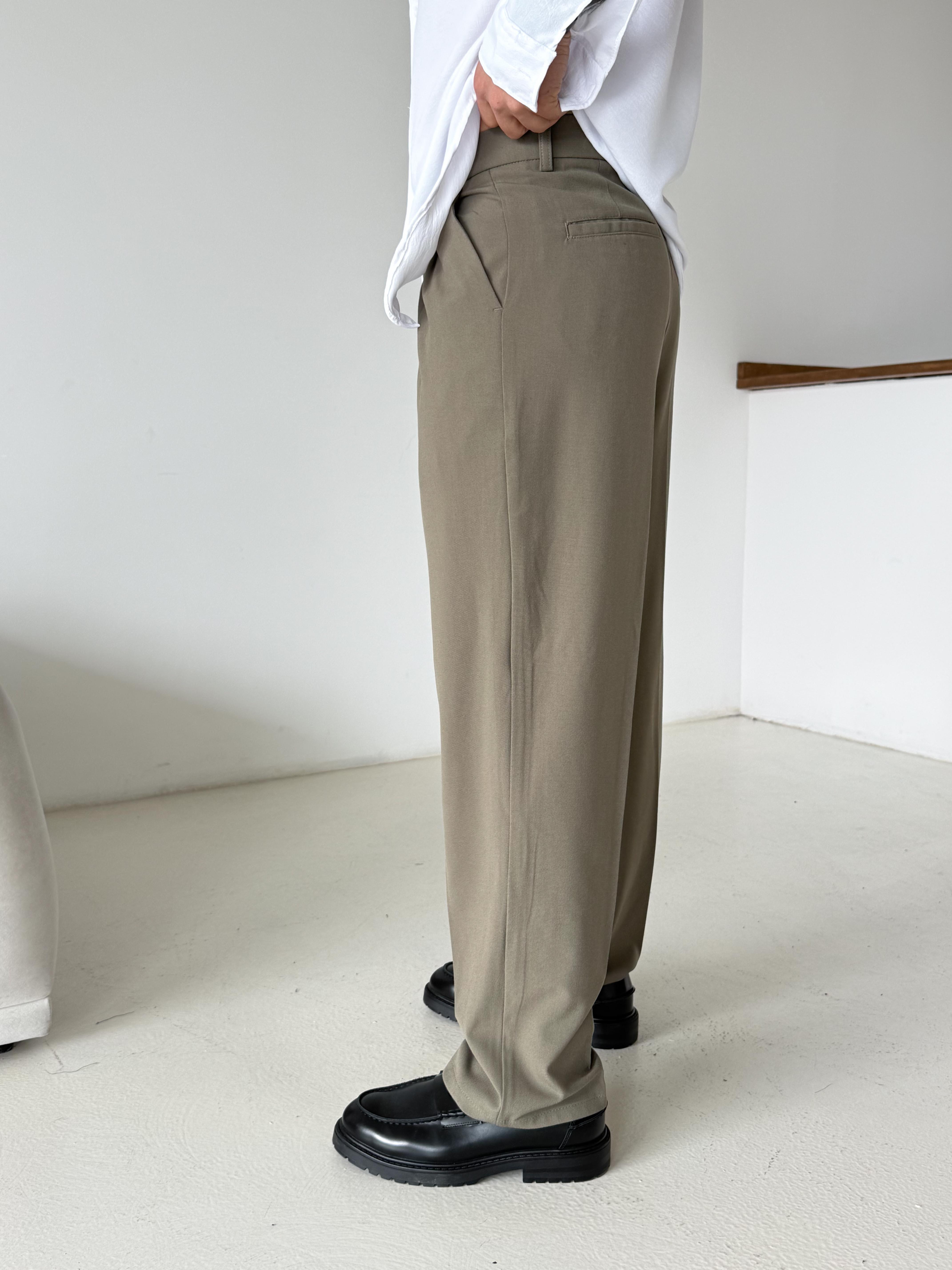 Çağla Baggy Bezayağı Kumaş Pantalon SNZ N1135