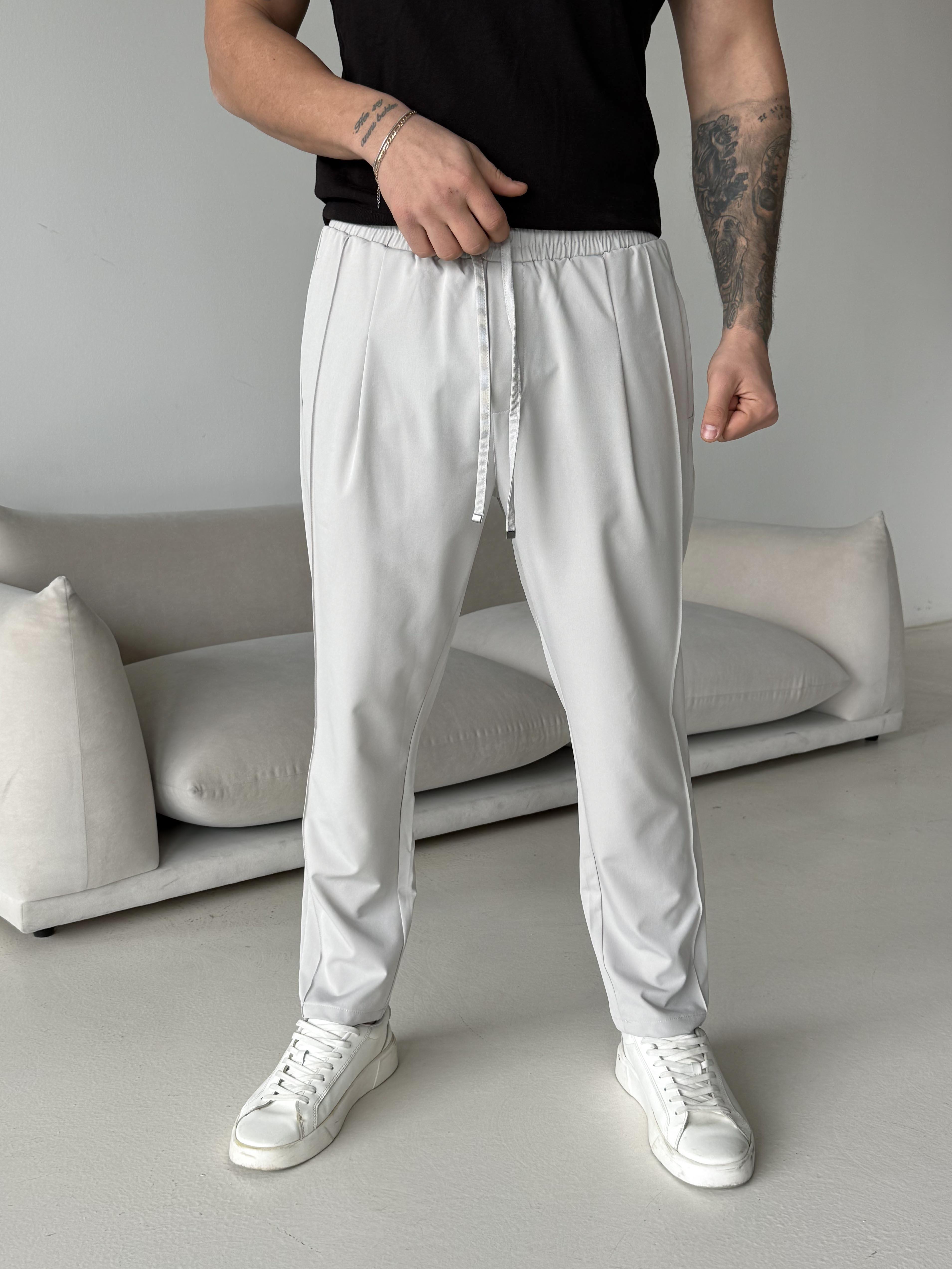 Gri Paraşüt Çimalı Regular Kumaş Pantalon 23136 LNS