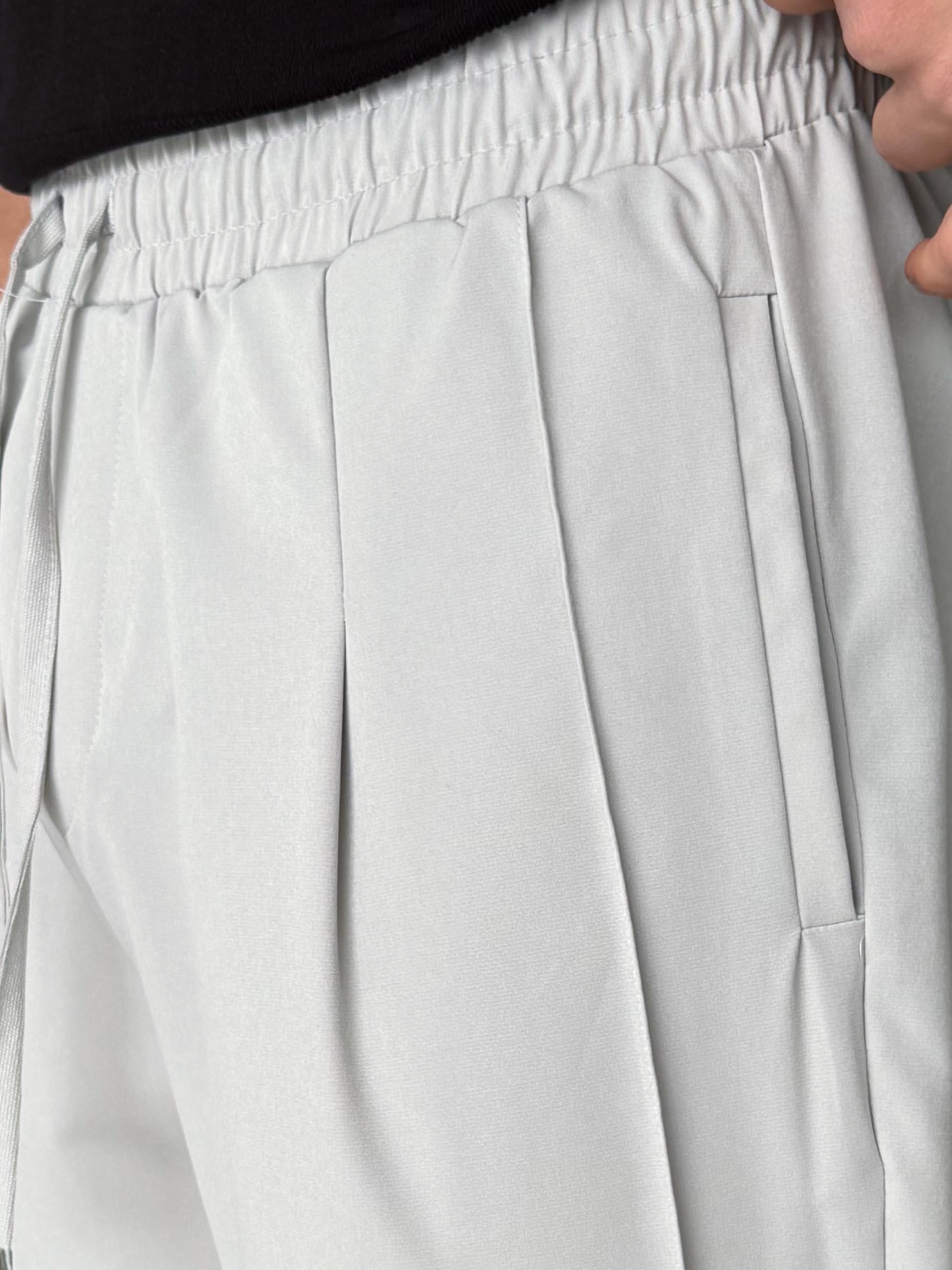 Gri Paraşüt Çimalı Regular Kumaş Pantalon 23136 LNS