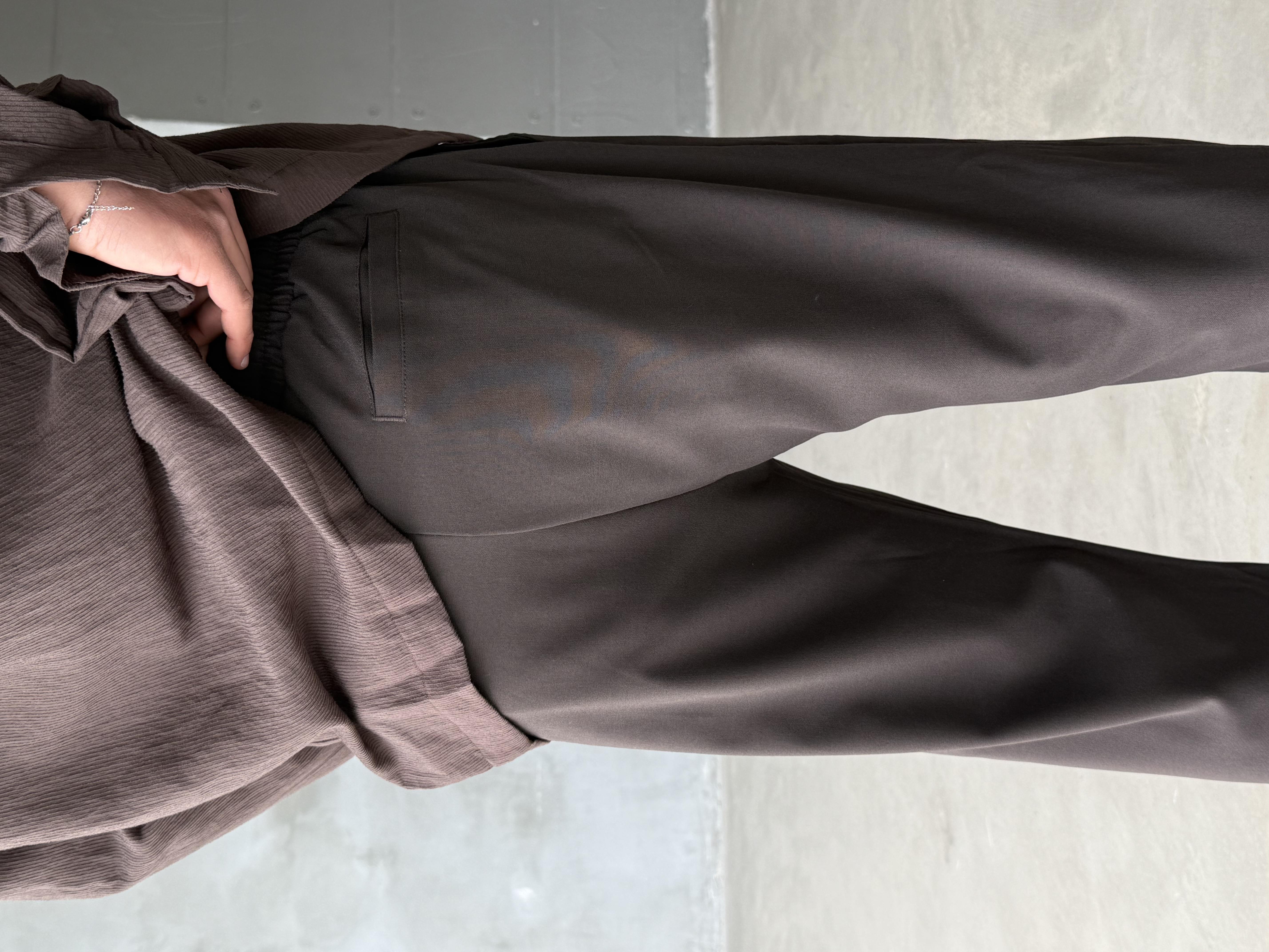 Kahve Bol Basic Bağcıklı Kumaş Pantalon SC