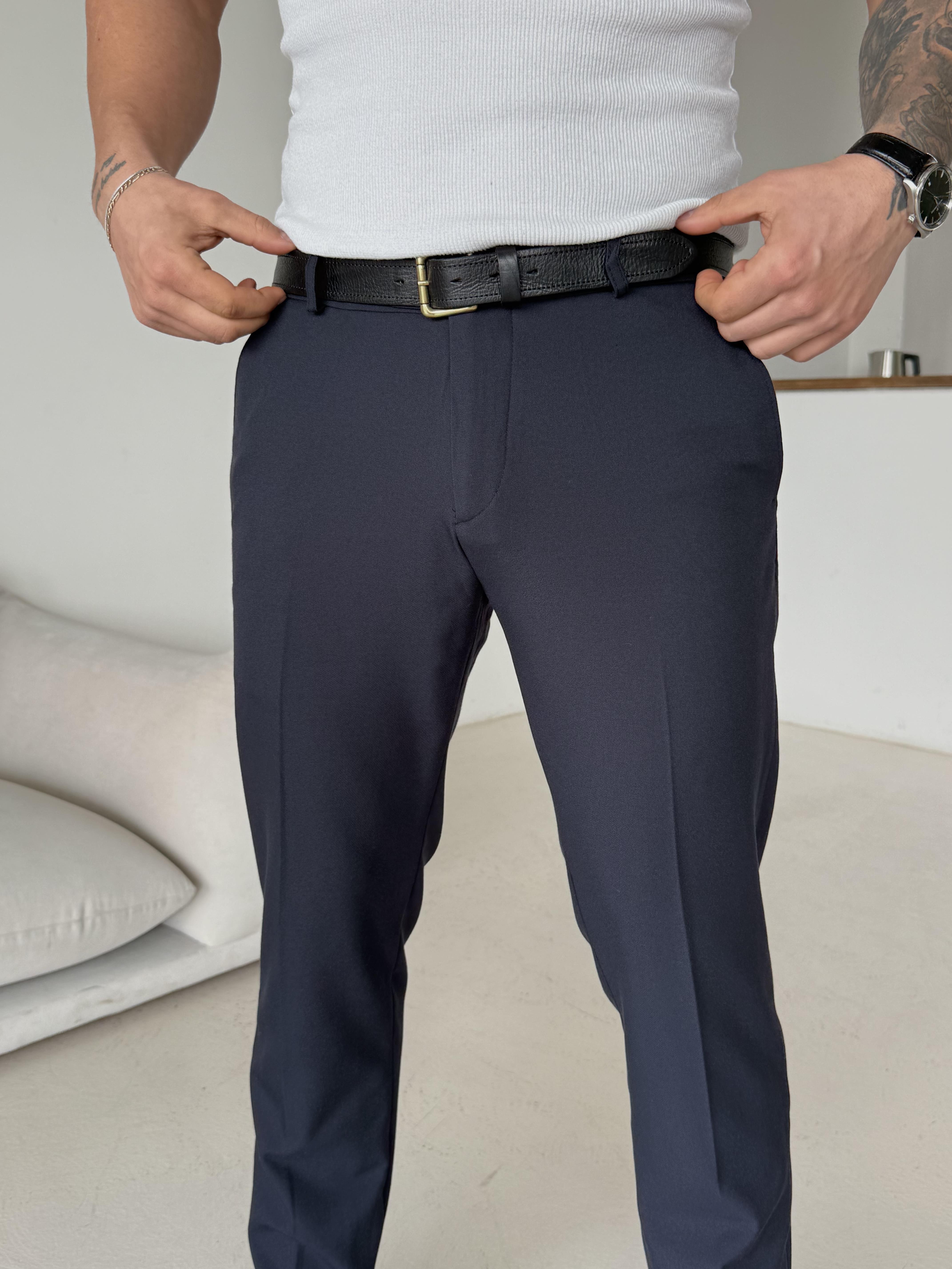 Lacivert Dilli Slim Fit Kumaş Pantalon SC