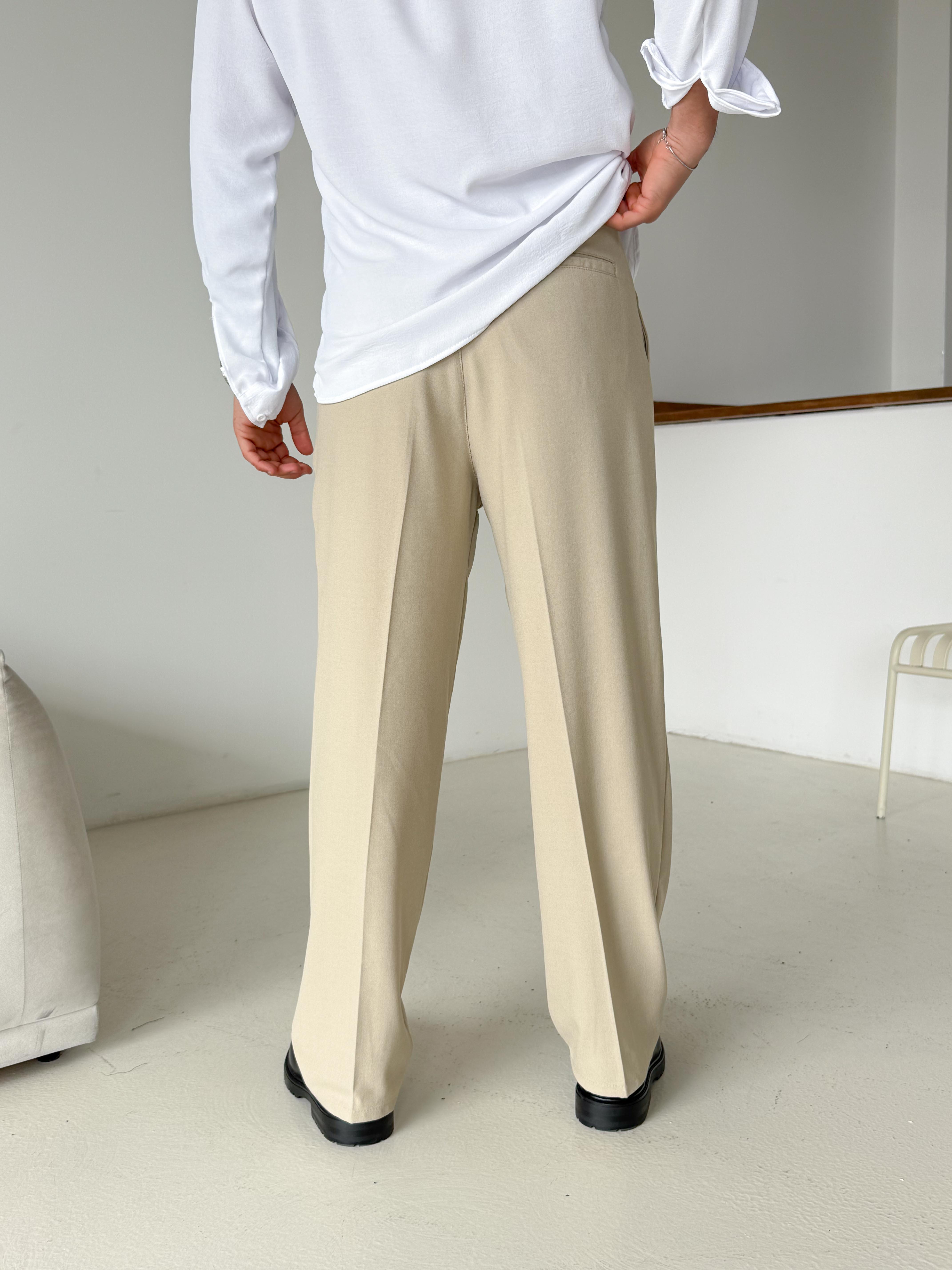Taş Baggy Bezayağı Kumaş Pantalon SNZ N1135