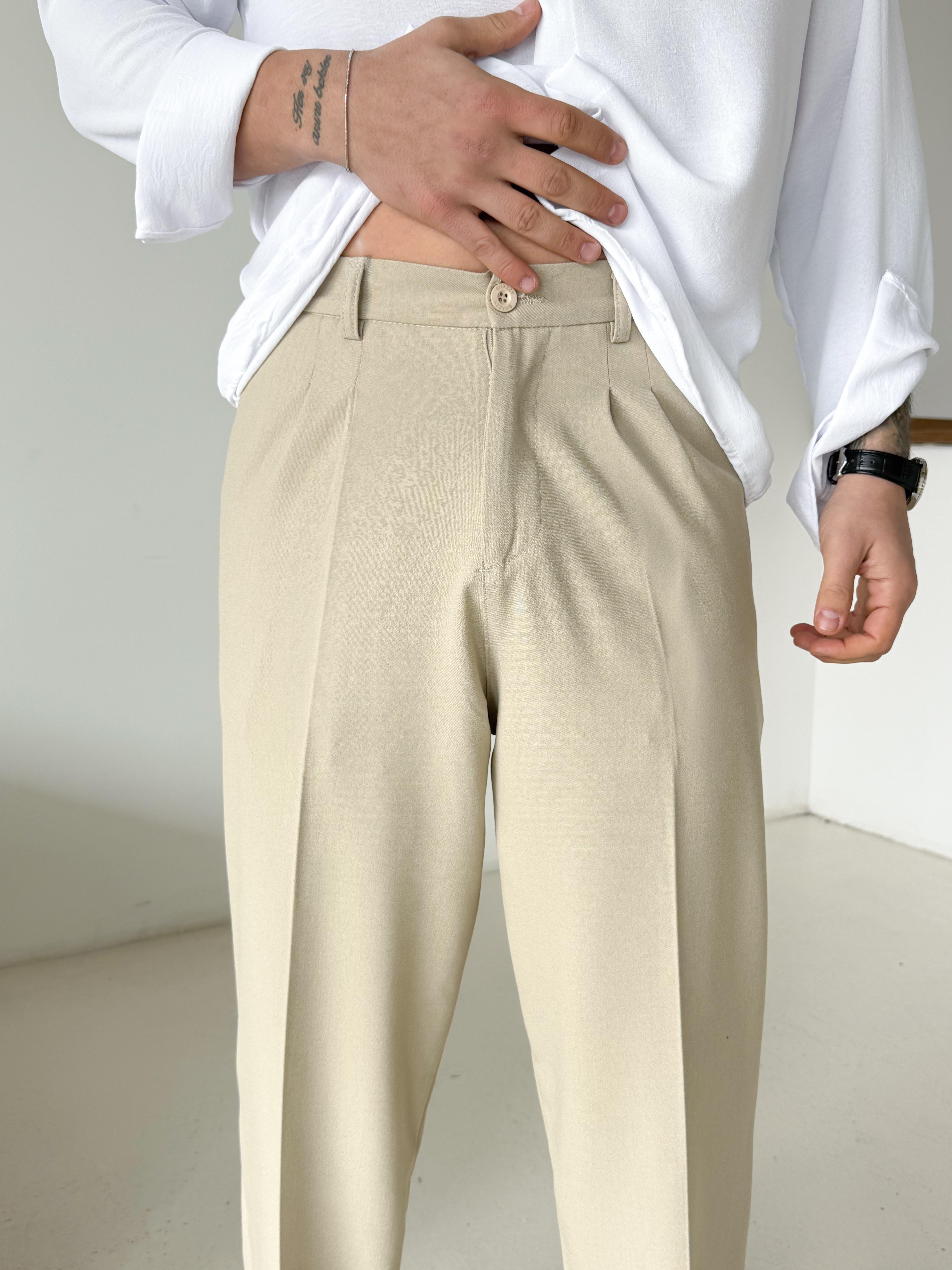 Taş Baggy Bezayağı Kumaş Pantalon SNZ N1135