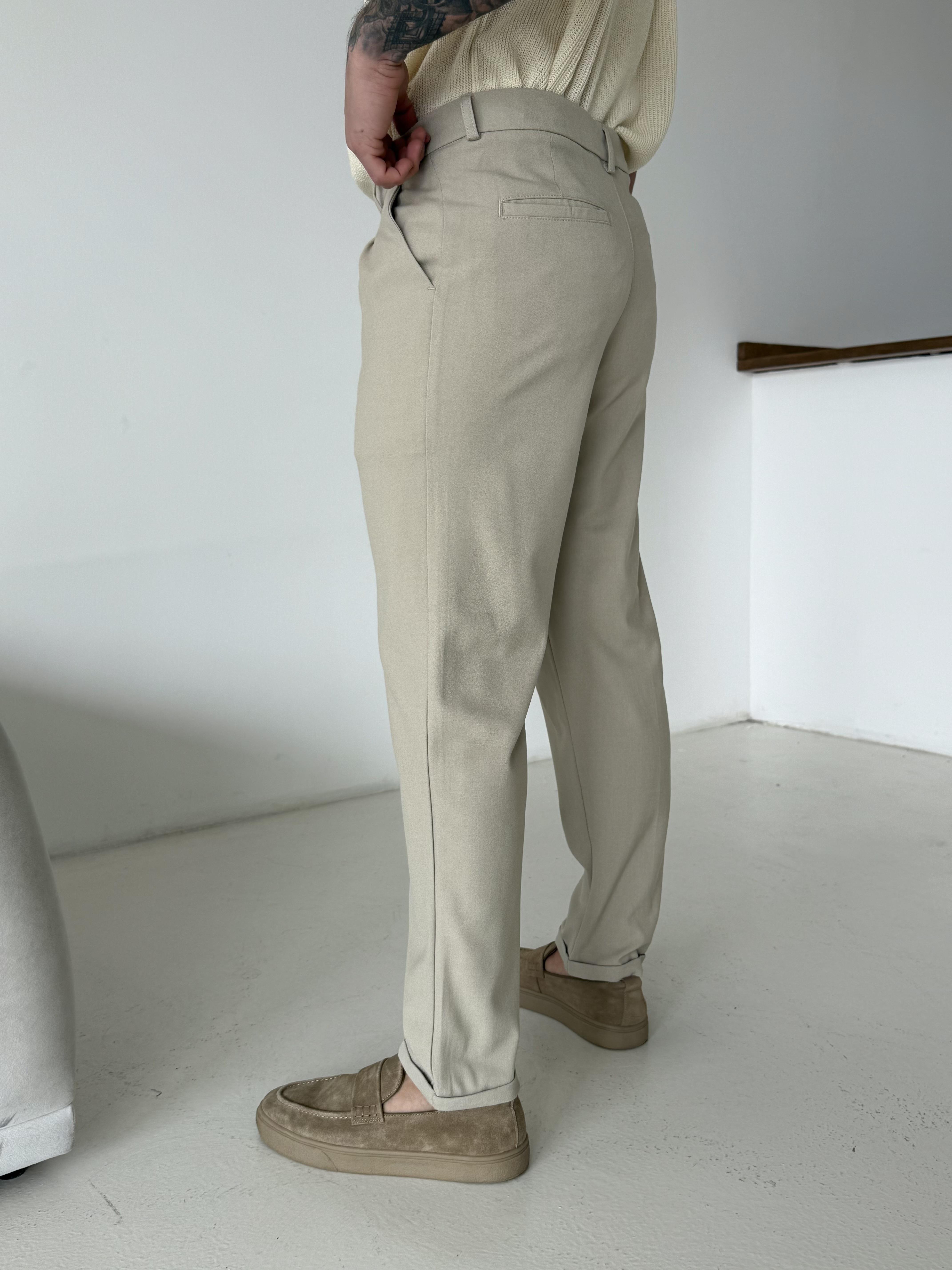 Taş Bezayağı Boyfriend Pamuk Kumaş Pantolon SNZ N1045