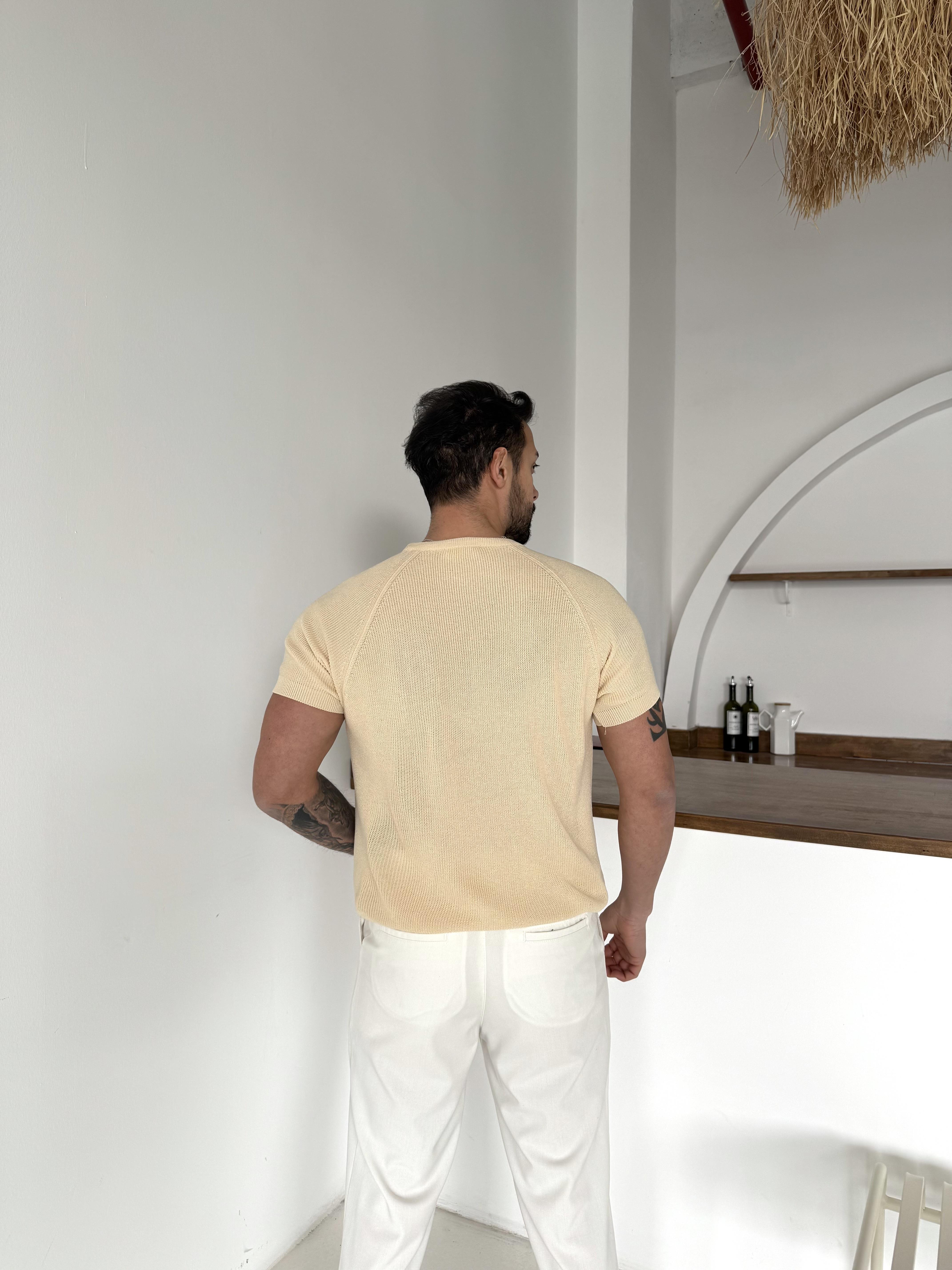 Bej İtalyan Kol Triko SNZ T7235