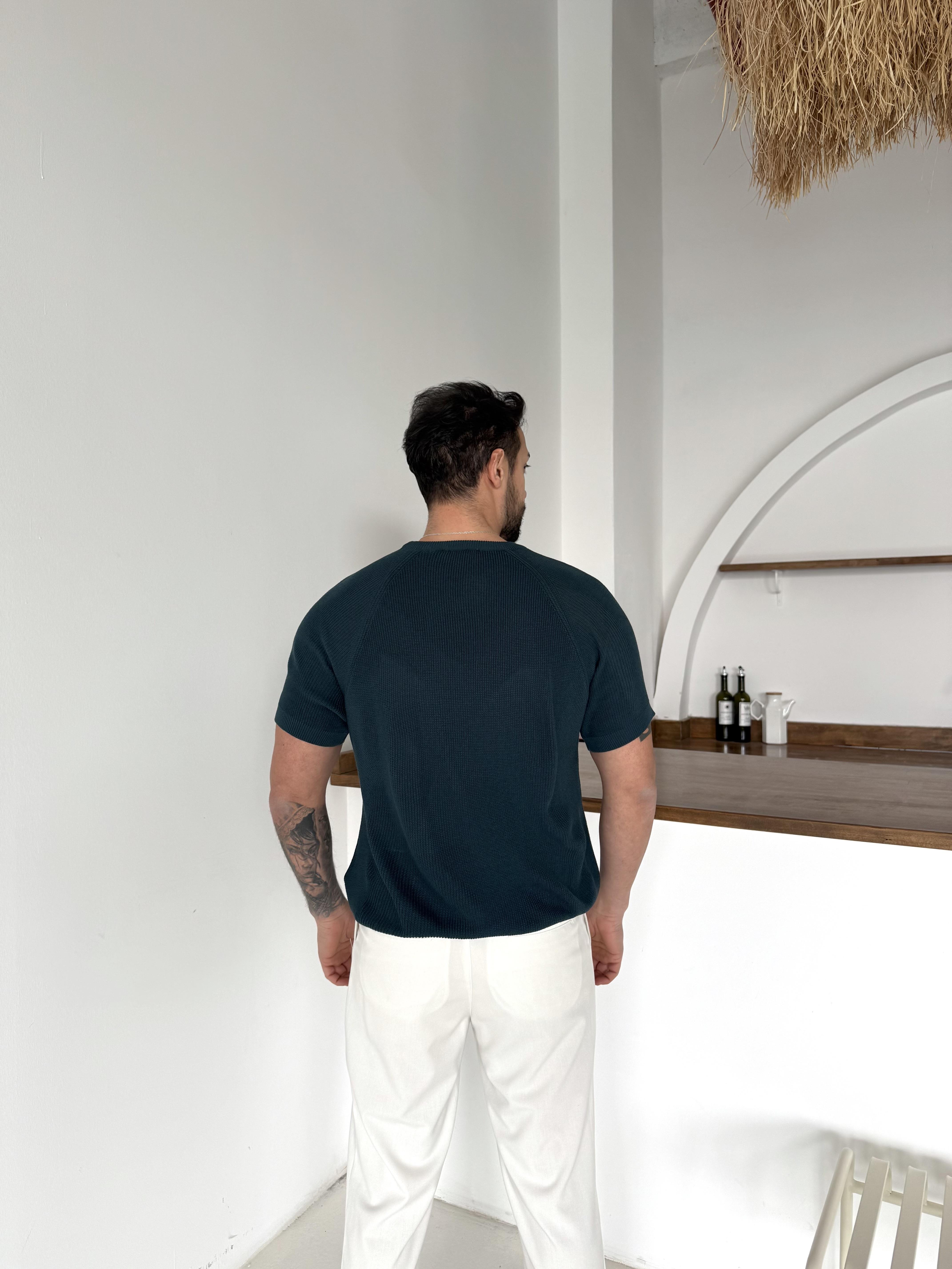 Petrol İtalyan Kol Triko SNZ T7235