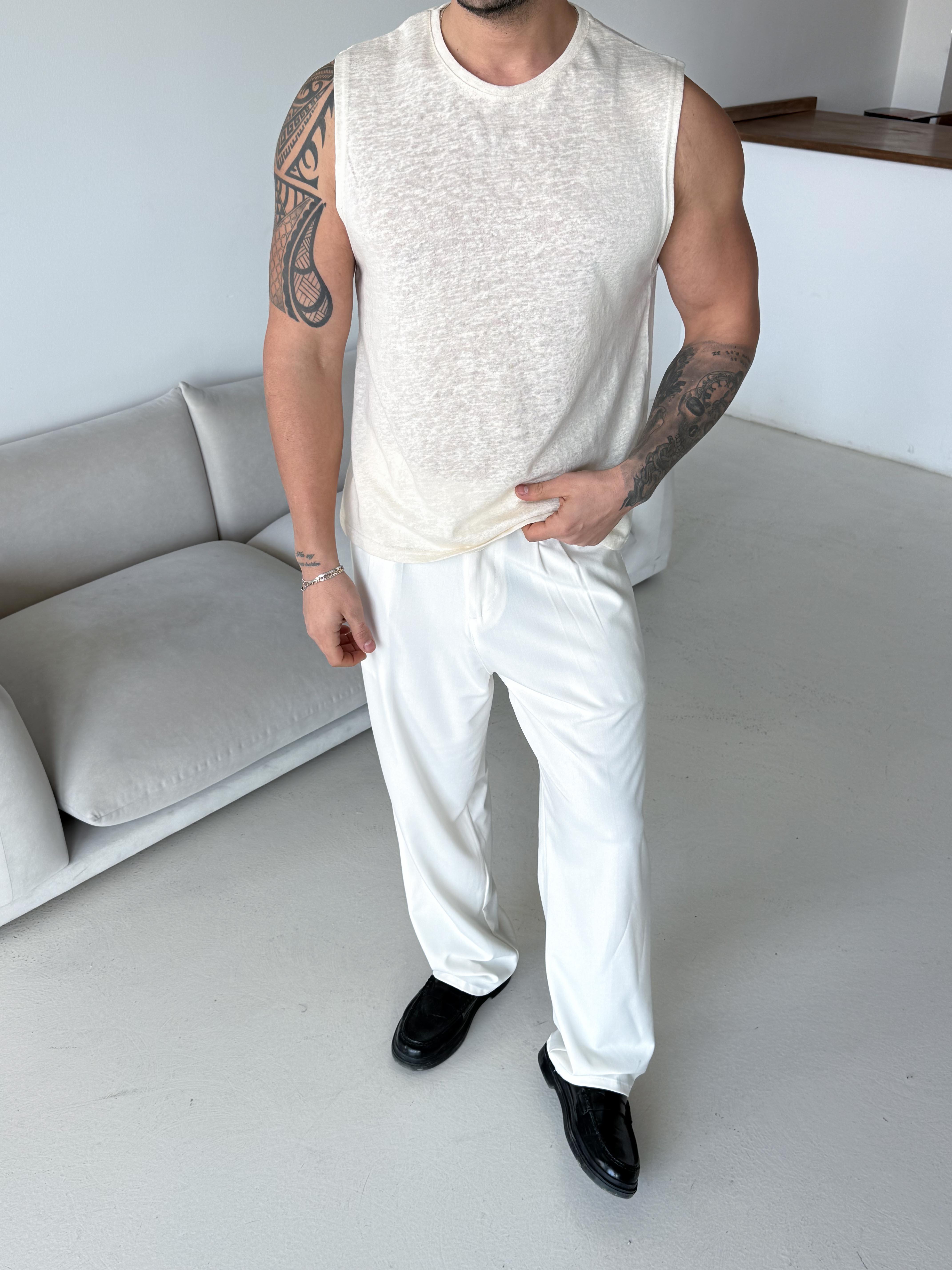 Bej Basic marsel pamuk triko Antioch 9459