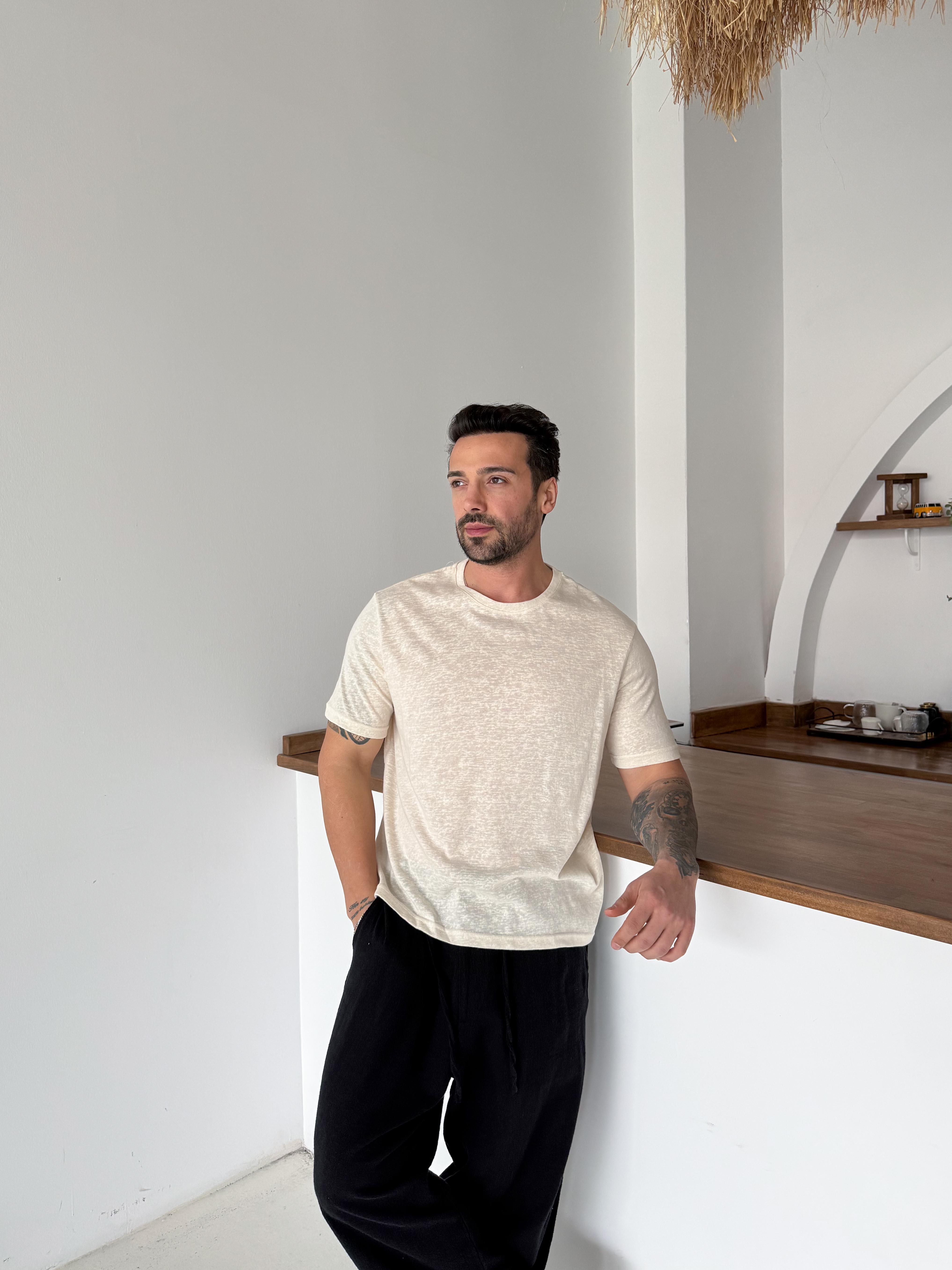 Bej Maris Triko Kısa Kol Antioch 9449