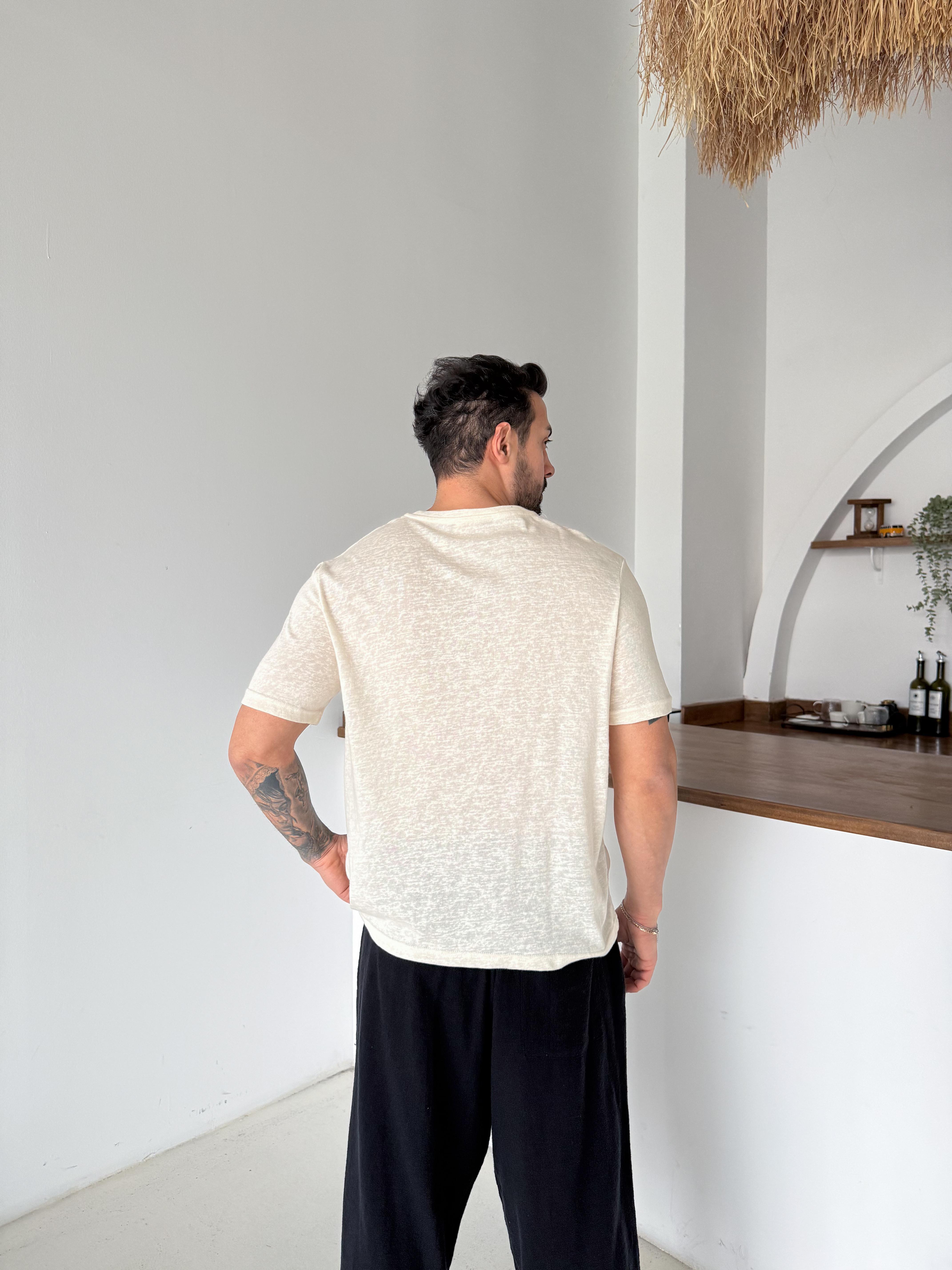 Bej Maris Triko Kısa Kol Antioch 9449