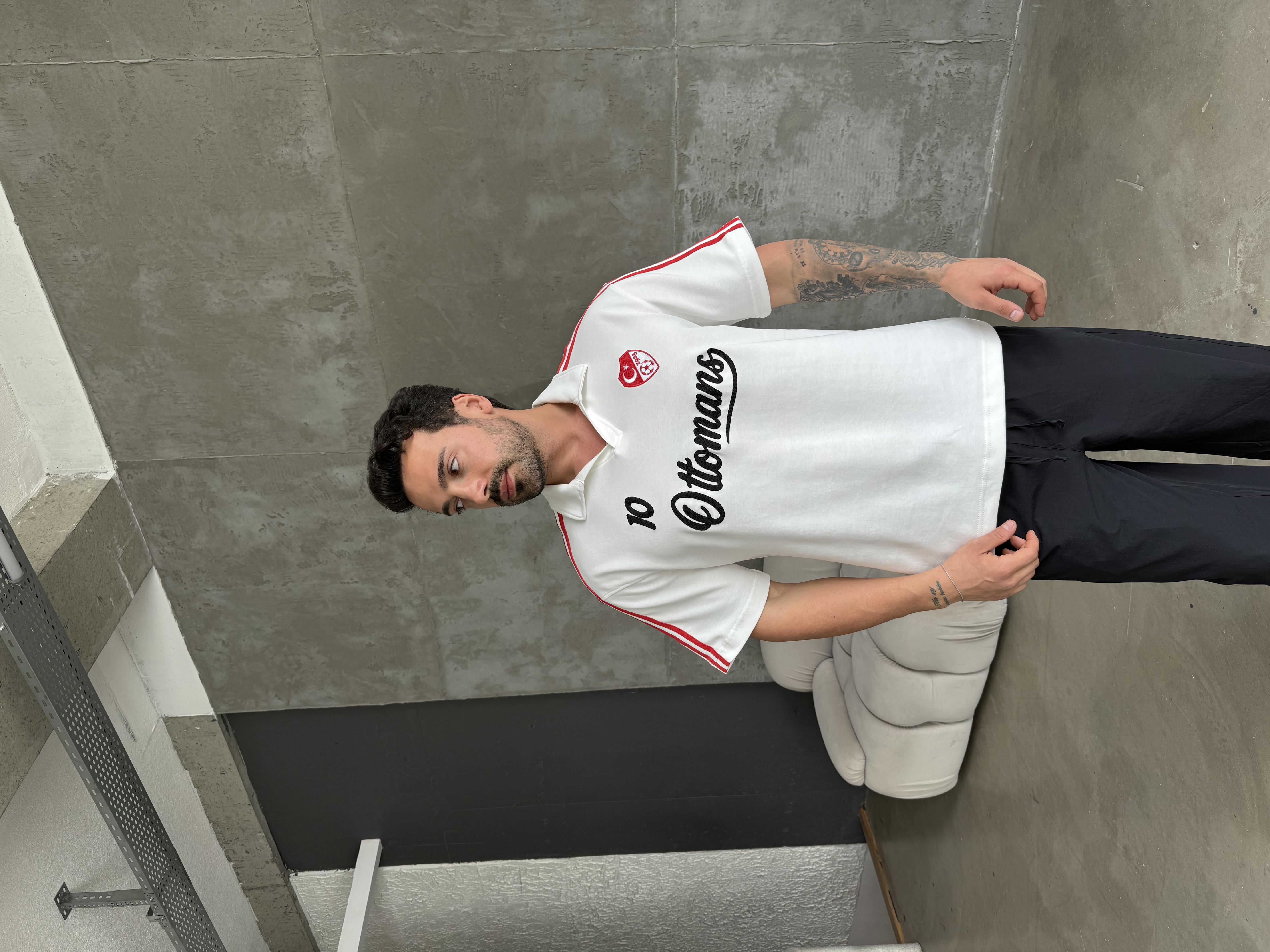 Beyaz Türkiye Ottoman Polo Tişört RSP 1015