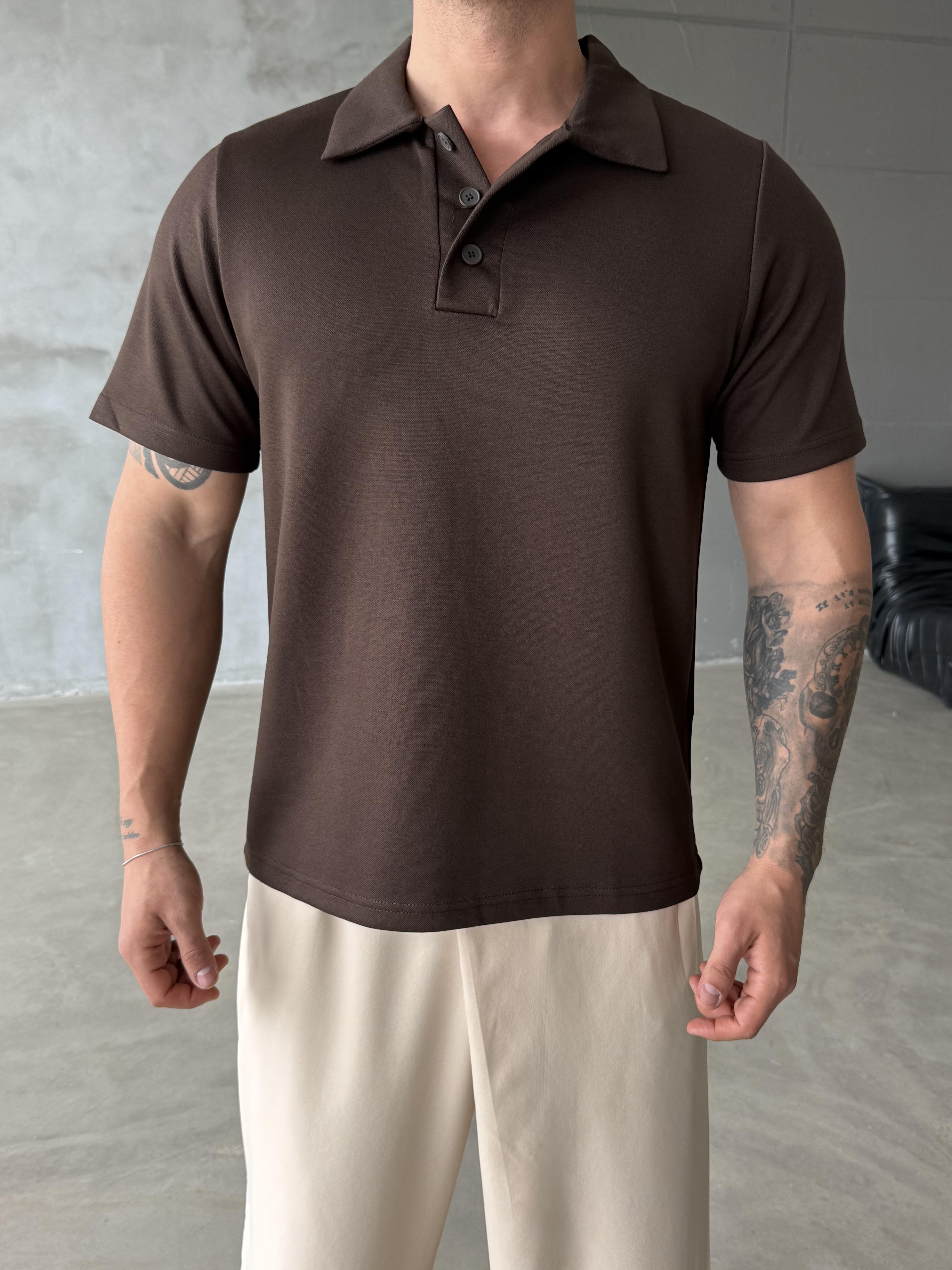 Kahve Premium Pike Polo Yaka Antioch 9446