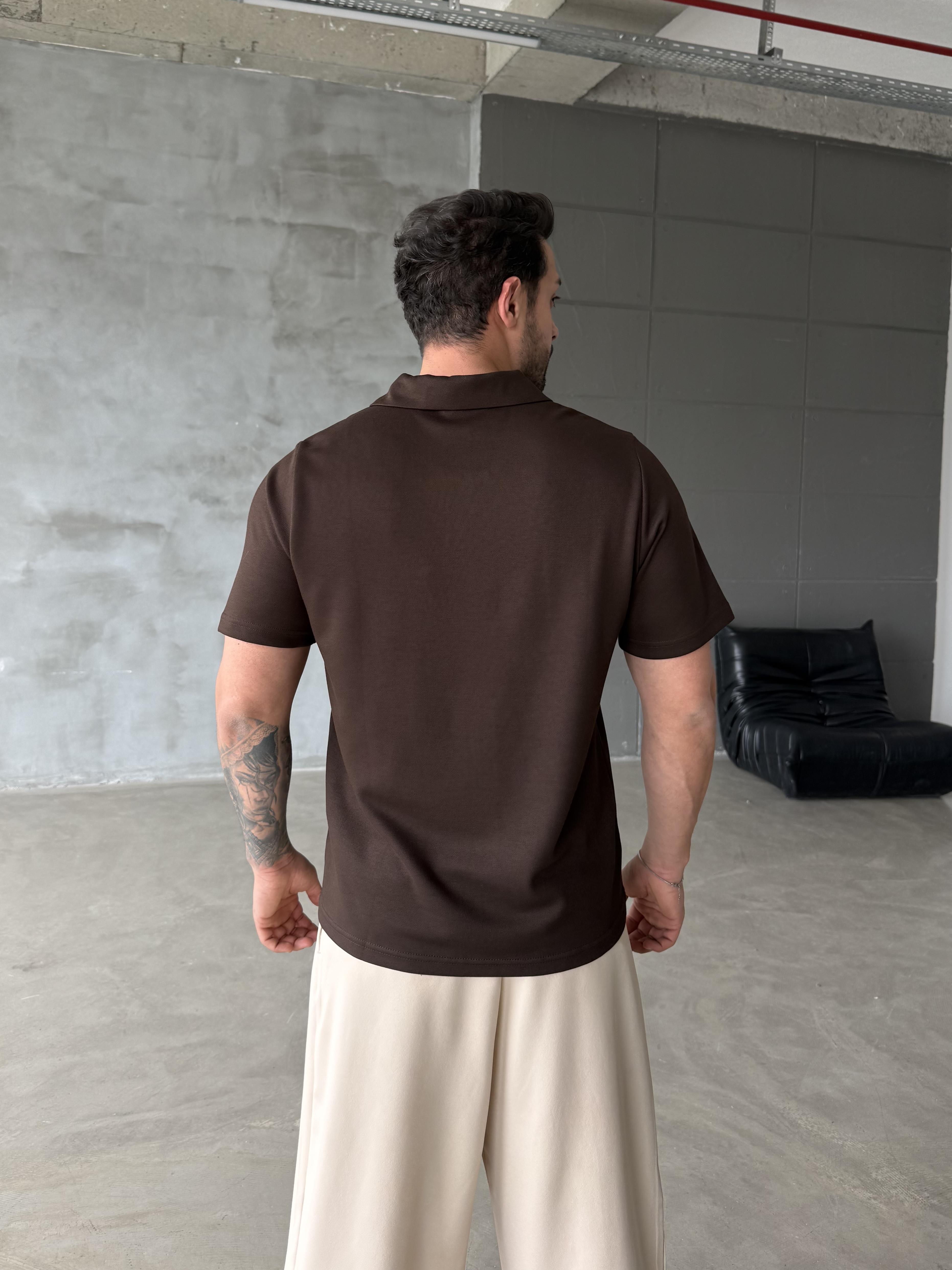Kahve Premium Pike Polo Yaka Antioch 9446