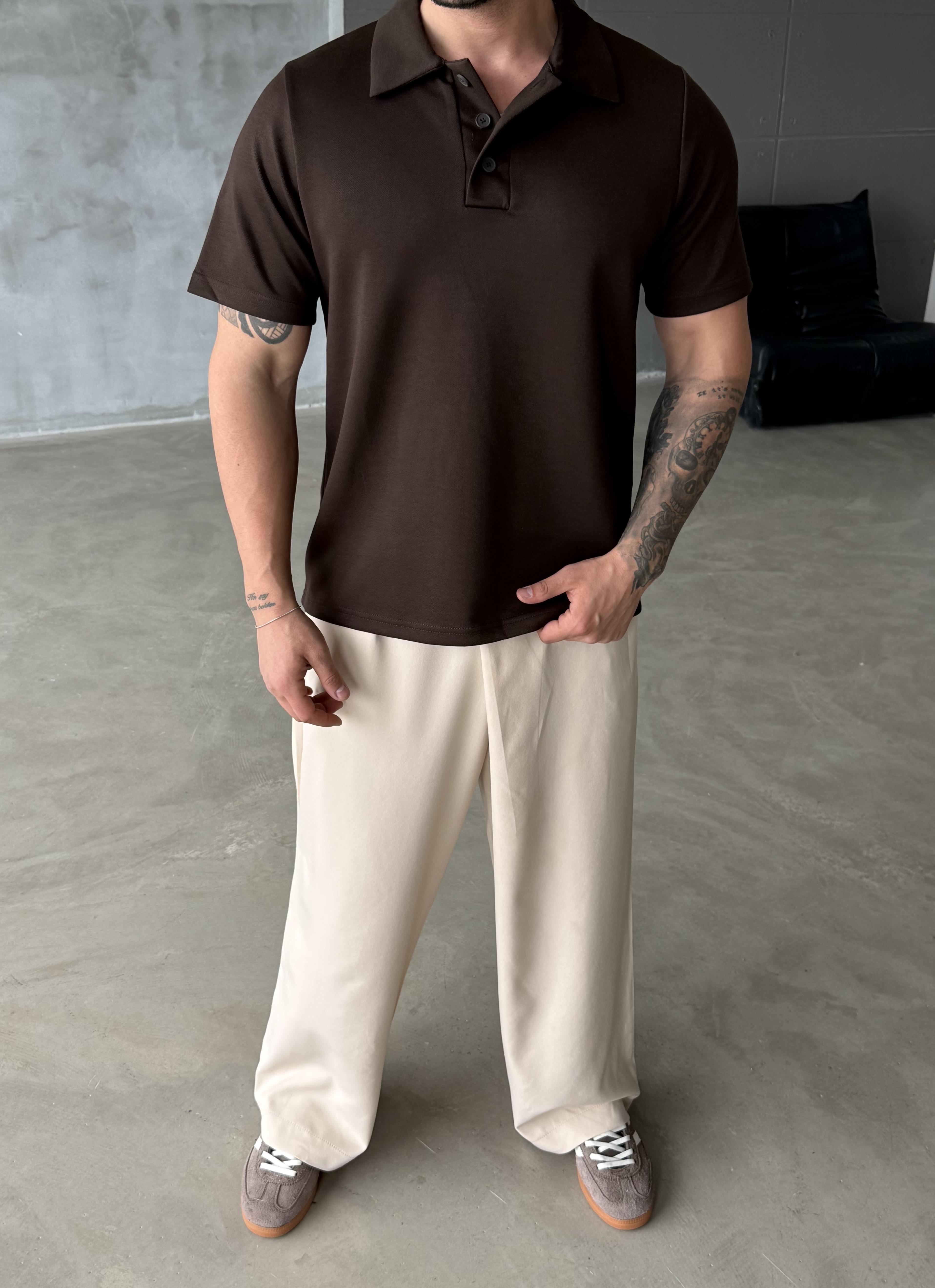 Kahve Premium Pike Polo Yaka Antioch 9446