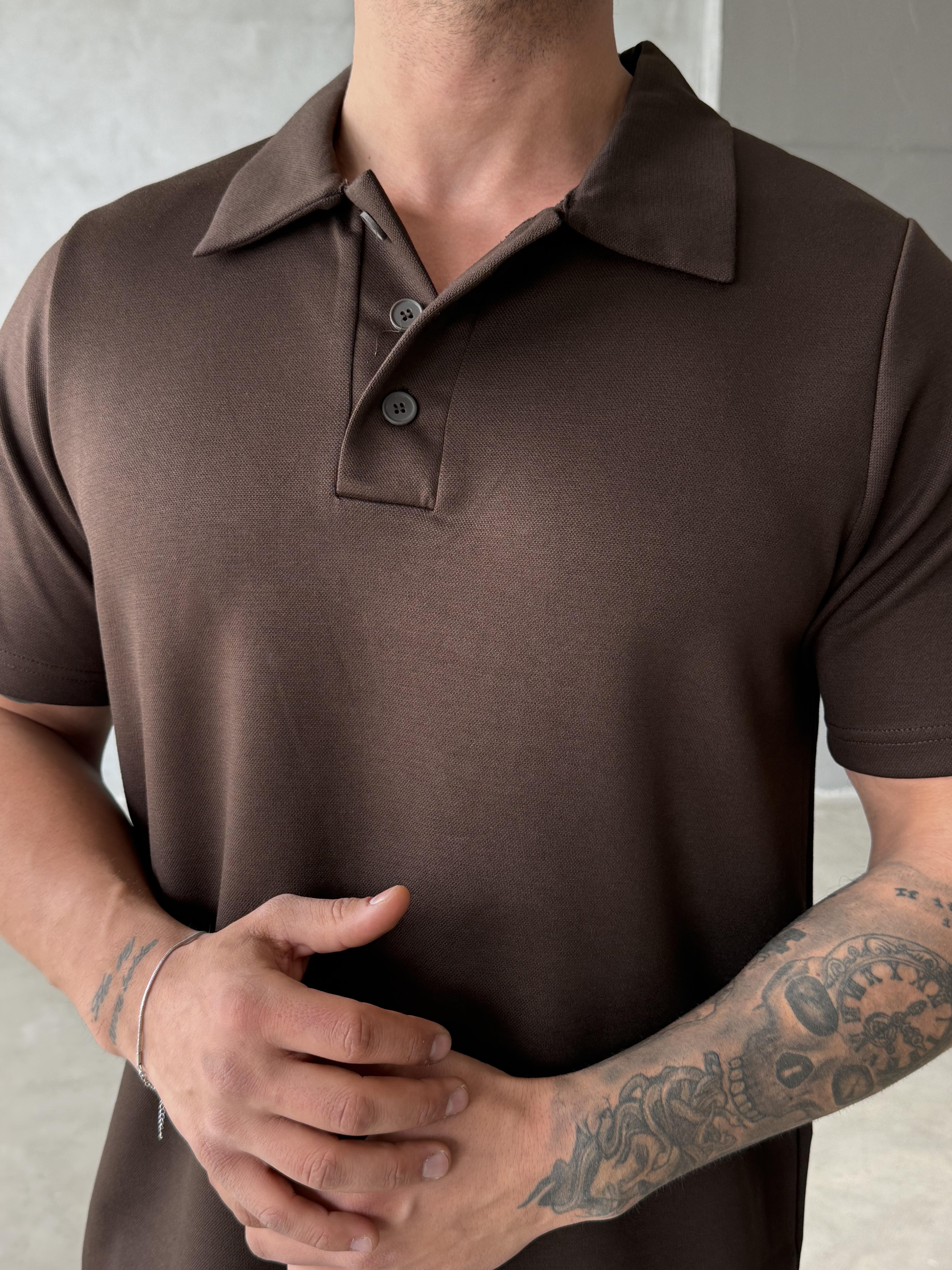 Kahve Premium Pike Polo Yaka Antioch 9446