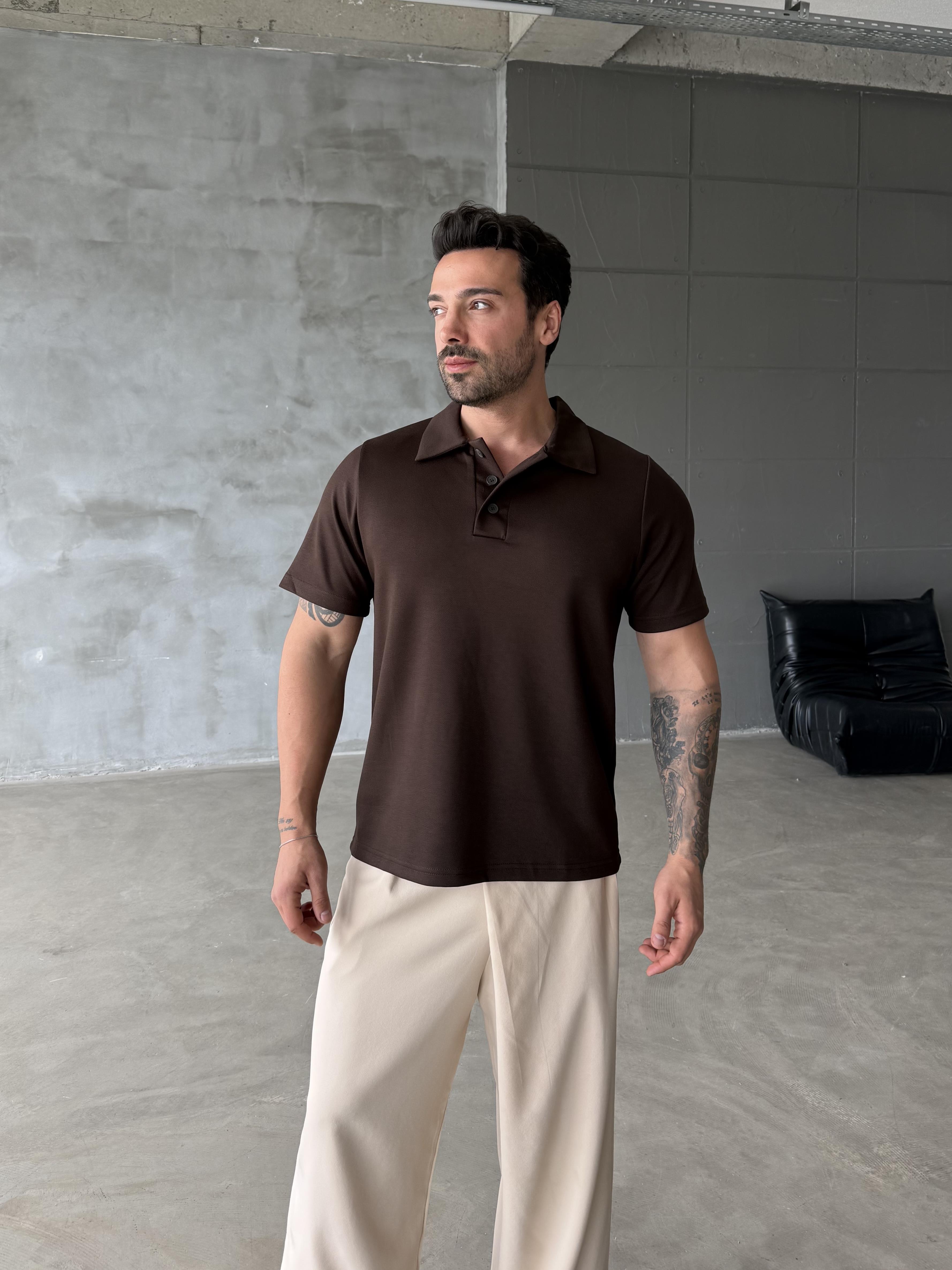 Kahve Premium Pike Polo Yaka Antioch 9446