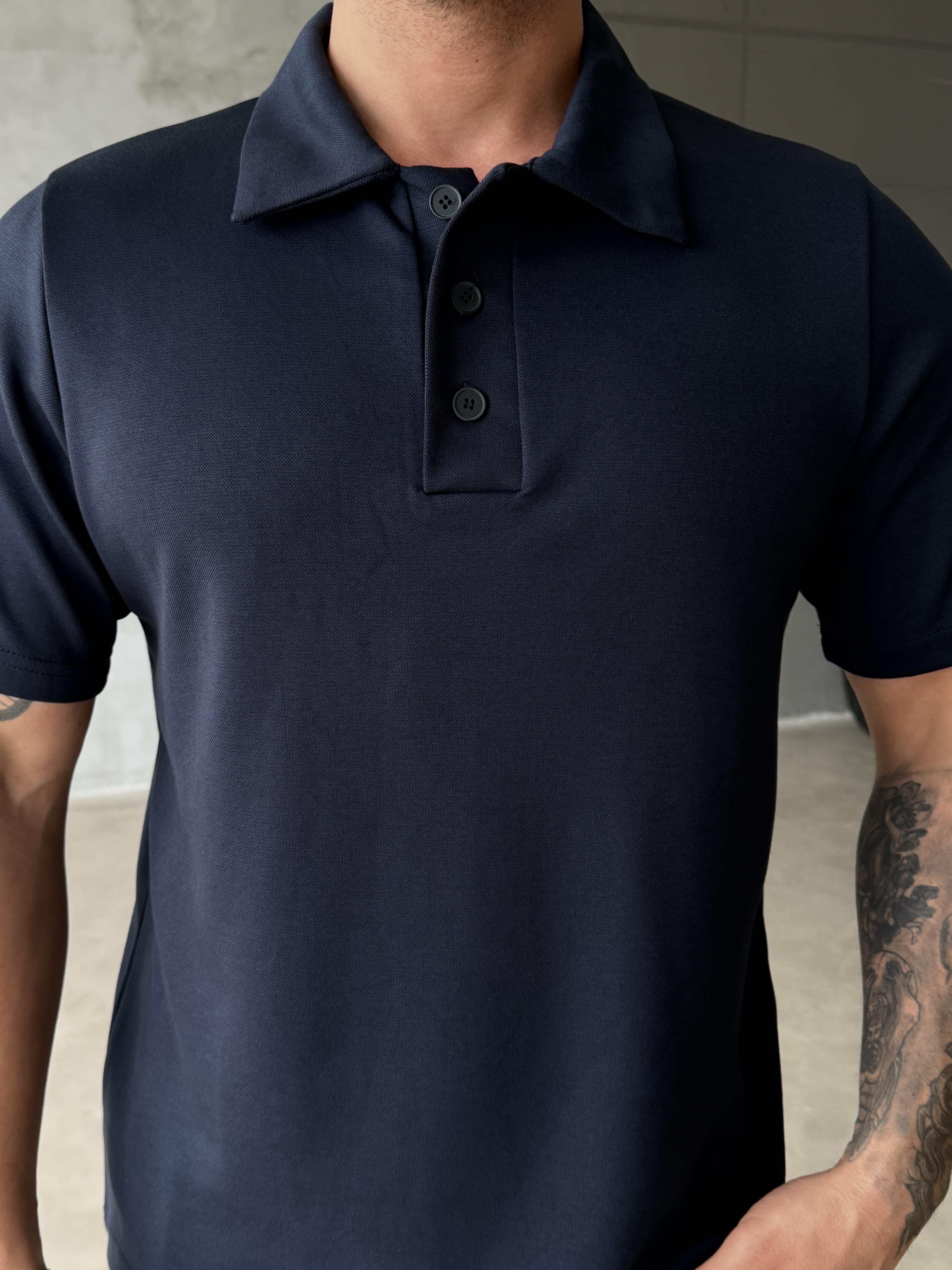 Lacivert Premium Pike Polo Yaka Antioch 9446