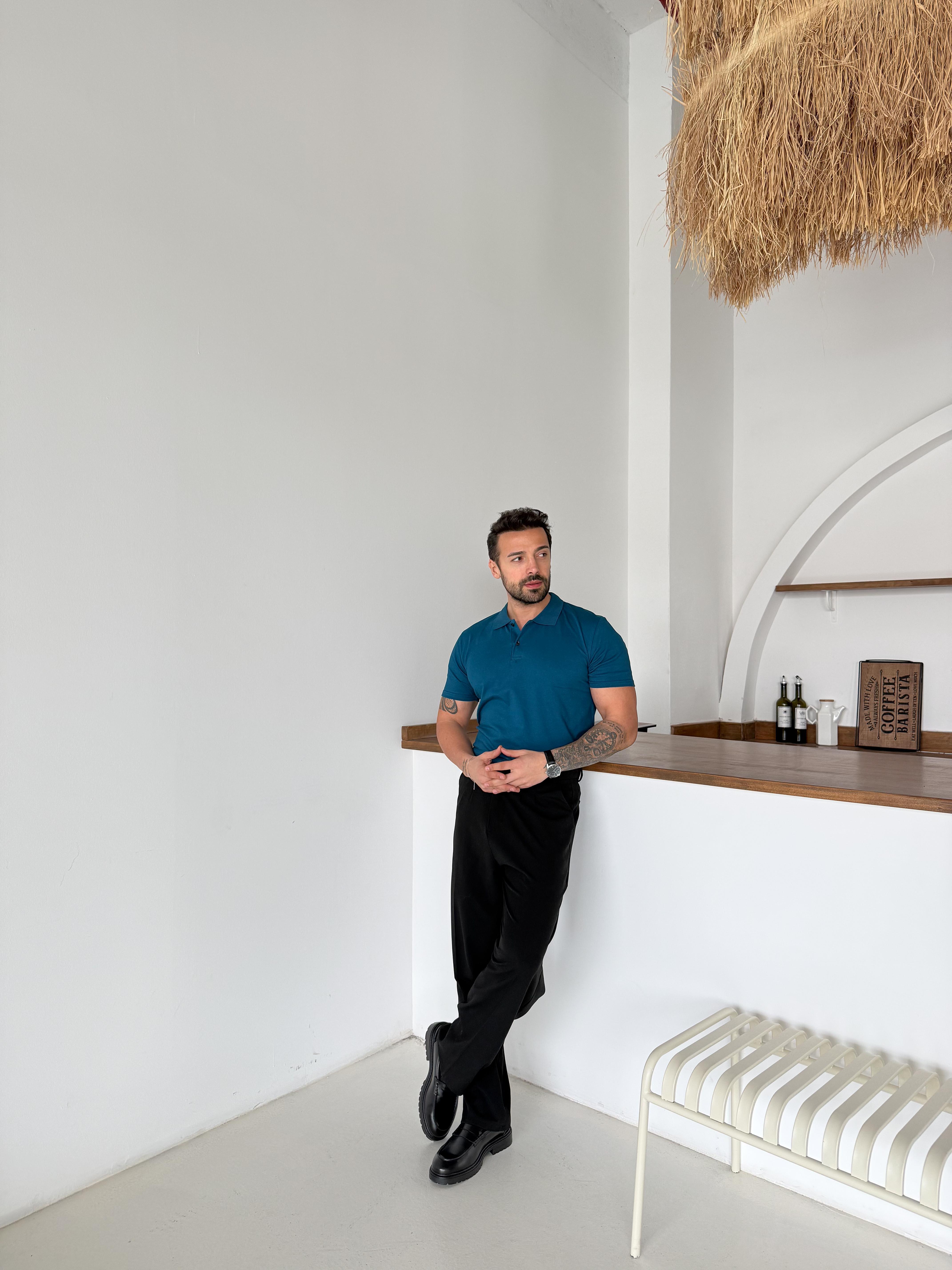 Mavi Lacos Polo Yaka TK