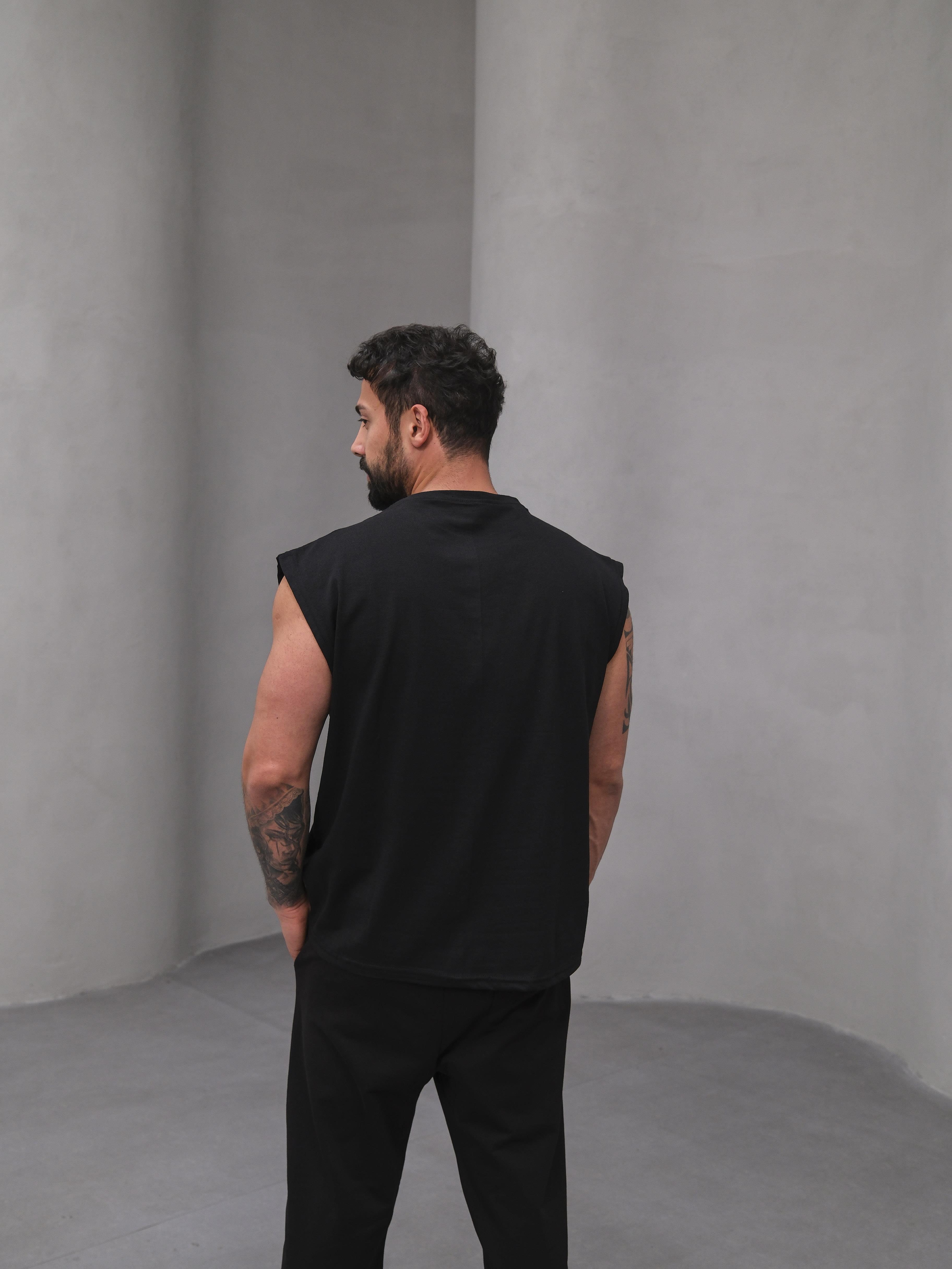 Siyah Suprem Oversize Atlet BS