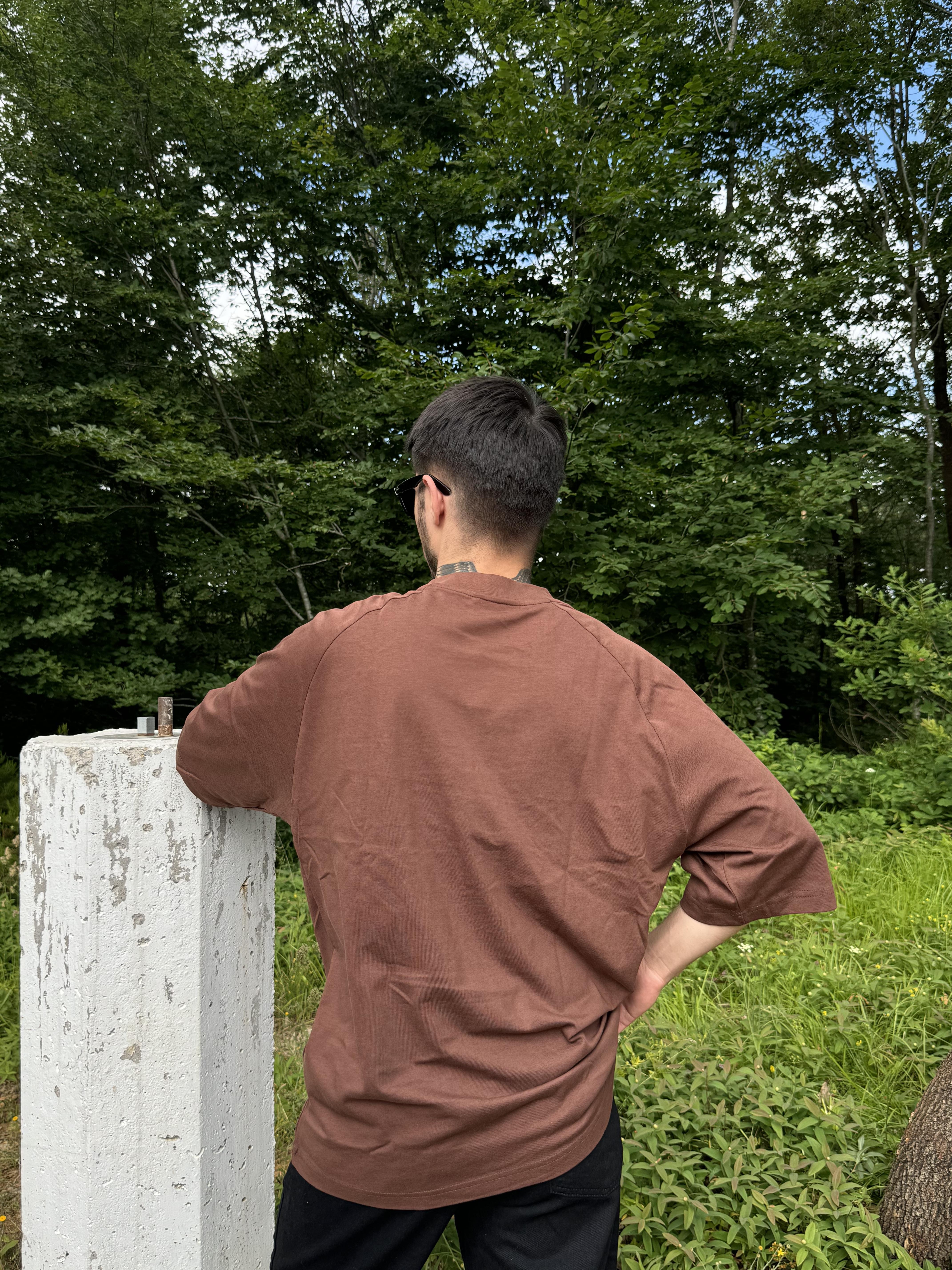 Taba SOULRANGE Baskılı Parçalı Oversize T-SHIRT PNC 1009
