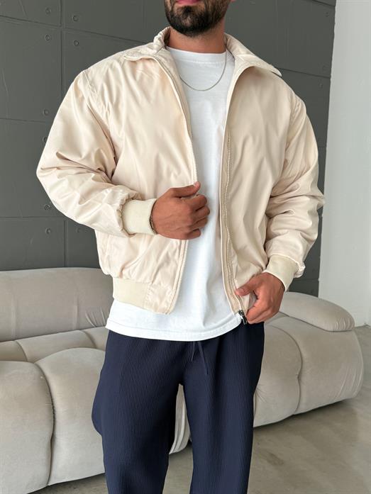 Bej Dik Yaka Bomber Ceket SNZ M6311