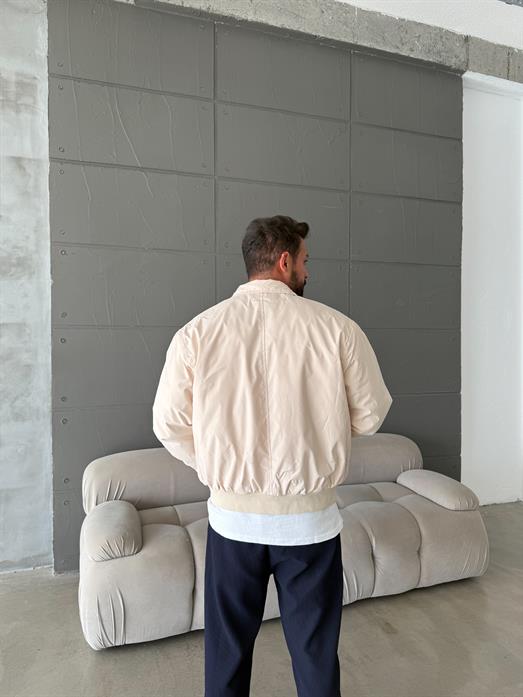 Bej Dik Yaka Bomber Ceket SNZ M6311