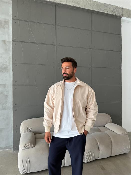 Bej Dik Yaka Bomber Ceket SNZ M6311