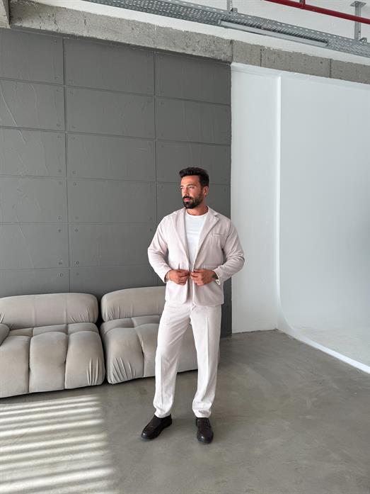Bej Kadife Oversize Takım  SNZ K5020