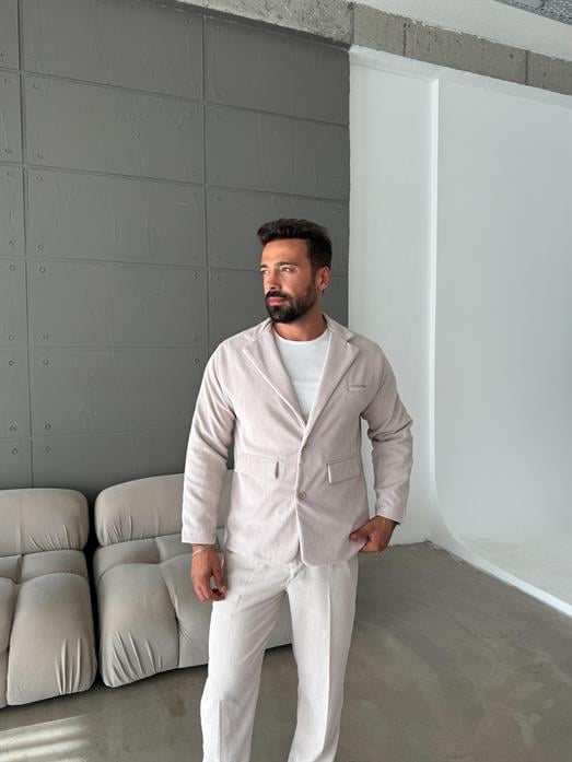 Bej Kadife Oversize Takım  SNZ K5020