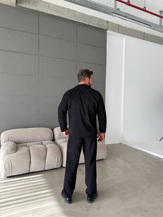 Siyah Kadife Oversize Takım  SNZ K5020