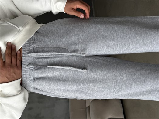 Gri Dikiş Detaylı 2 İplik Bol Eşofman BRR 100105