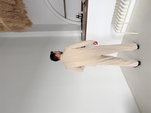 Bej Bezayağı Pamuk Oversize Takım Elbise SNZ 1325