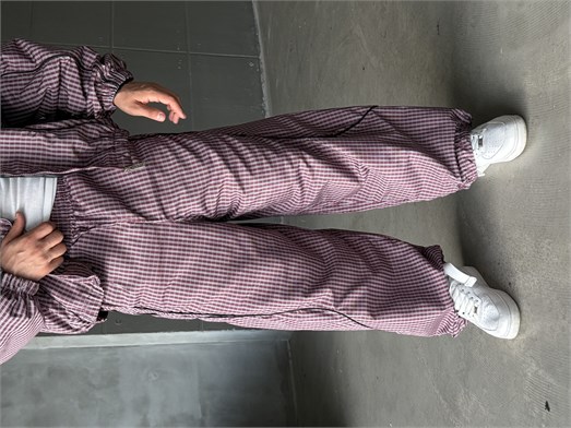 Bordo Dijital Baskılı Waterproof Boxy Bol Takım SNZ 5103