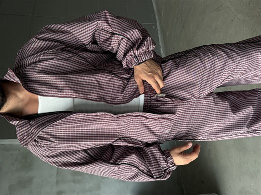 Bordo Dijital Baskılı Waterproof Boxy Bol Takım SNZ 5103