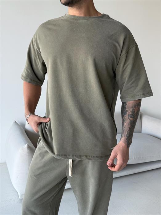 Haki Yıkamalı Compak Oversize Takım BRR 30202