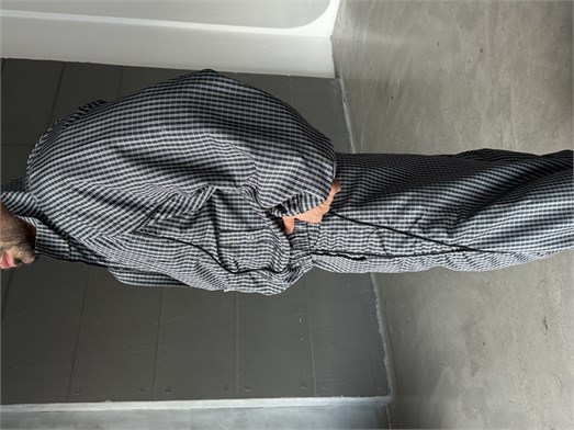 Siyah Dijital Baskılı Waterproof Boxy Bol Takım SNZ 5103