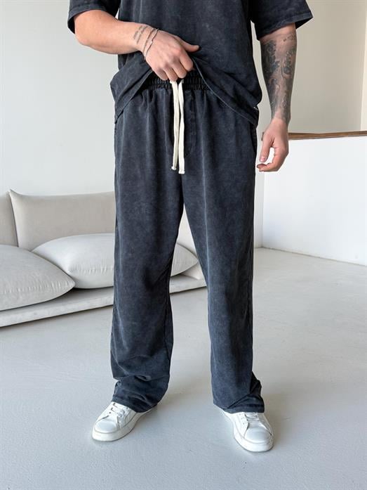 Siyah Yıkamalı Compak Oversize Takım BRR 30202