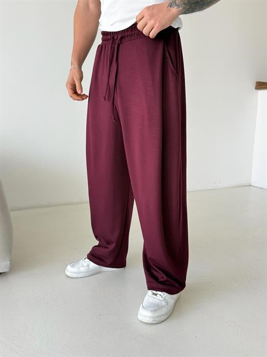 Bordo Viskon Balon Pantolon PNC 4063
