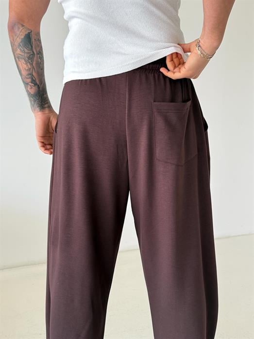 Kahve Viskon Balon Pantolon PNC 4063